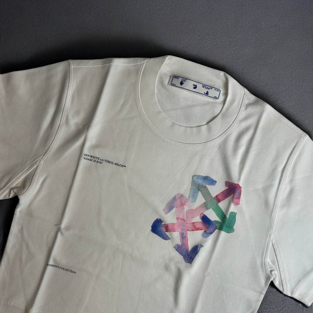 Off-White Water Color Arrows Cropped T-shirt - V STEALS