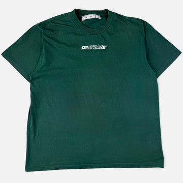 Off-White Hand Painted T-Shirt Green