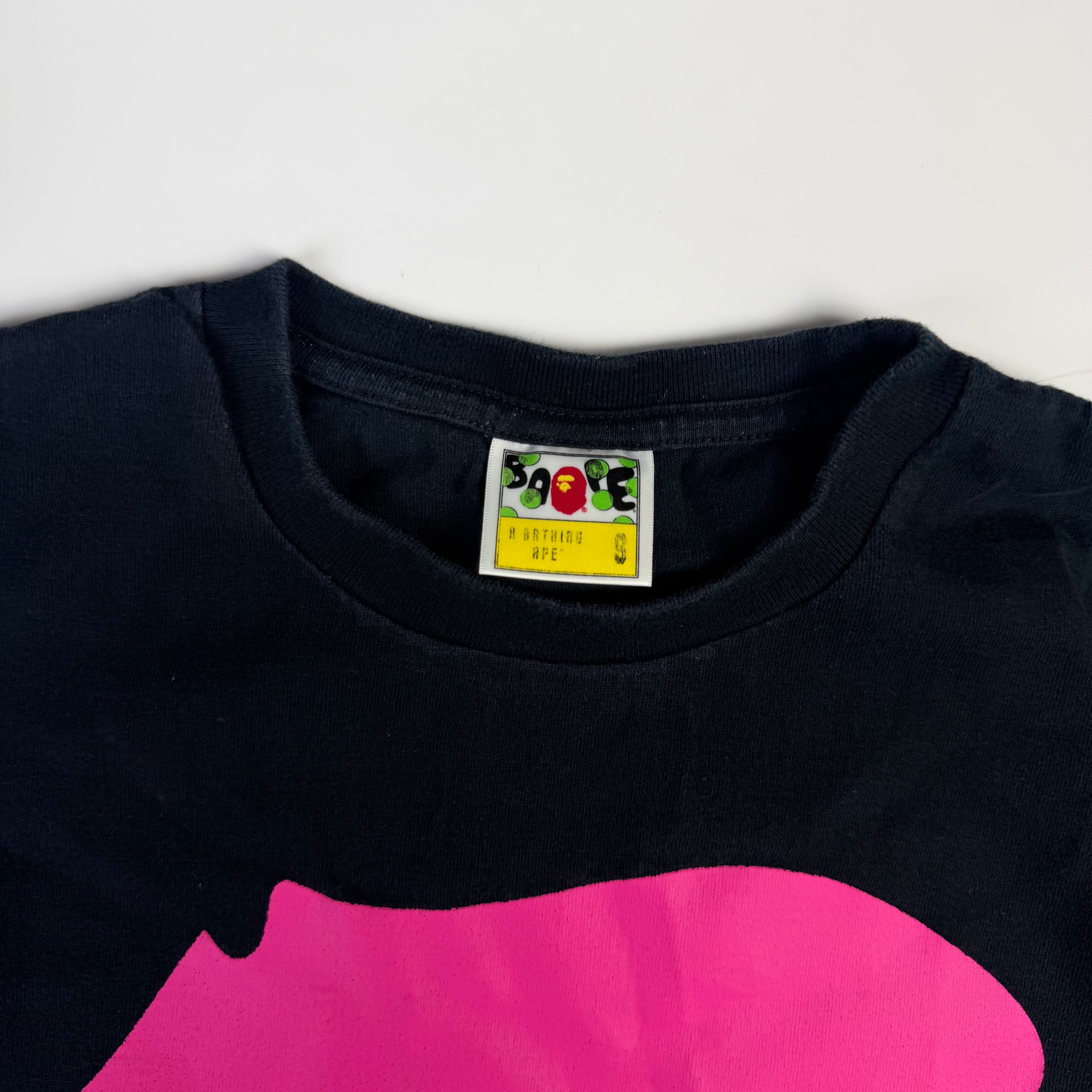 BAPE Big Ape Face T-Shirt Black/Pink