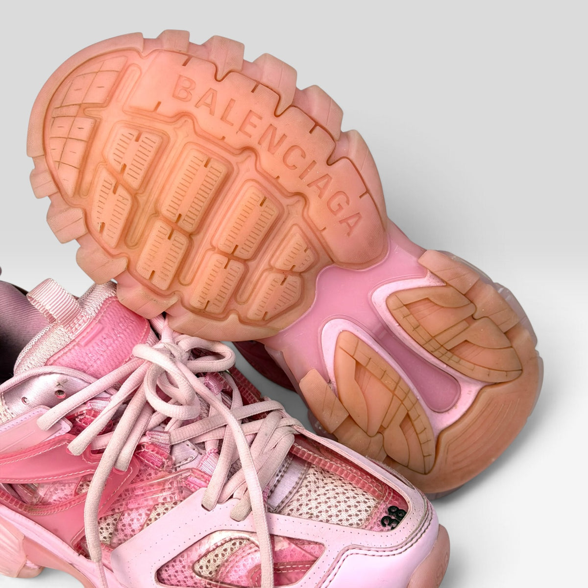Balenciaga Track Clear Sole Pink