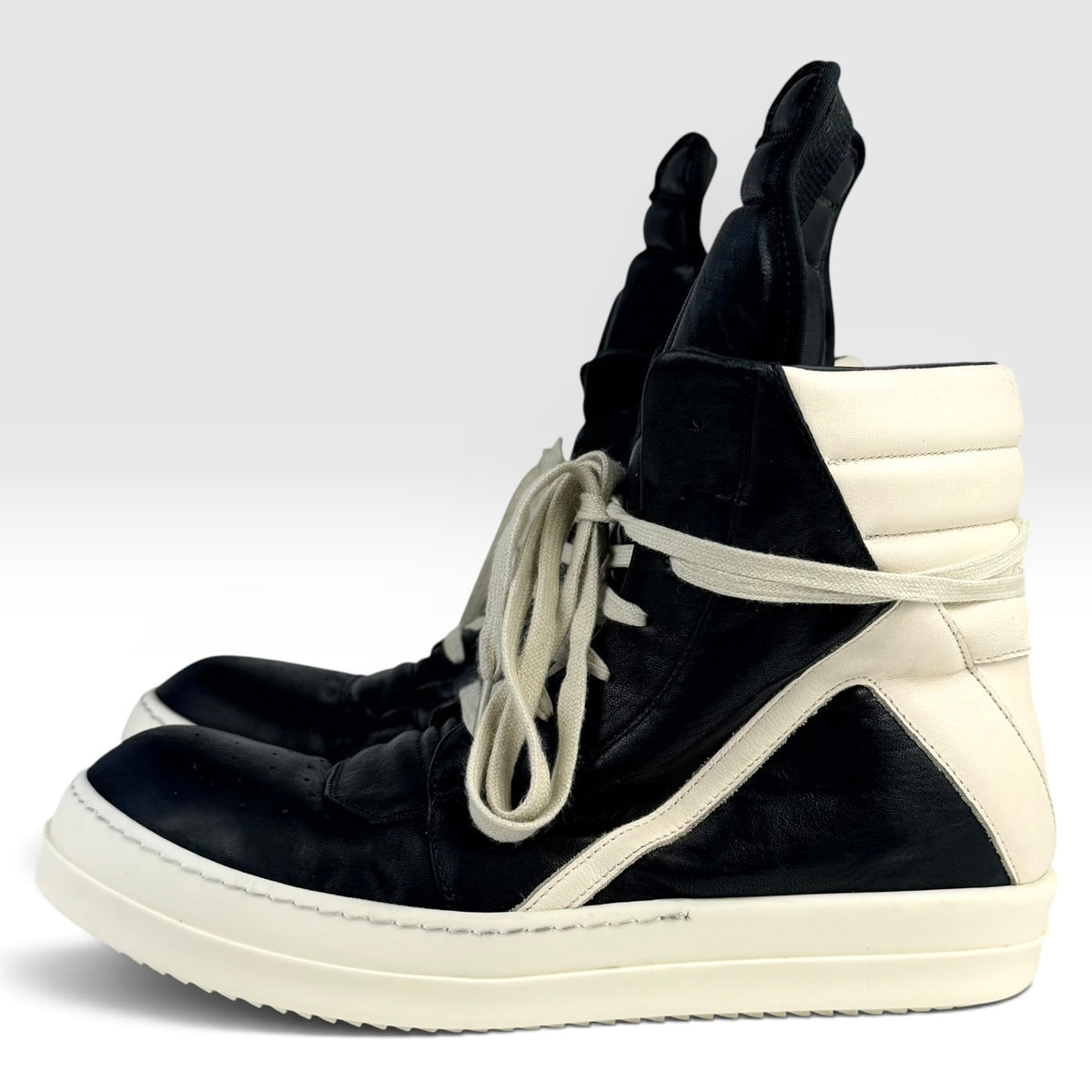 Rick Owens Geobasket Black/Milk