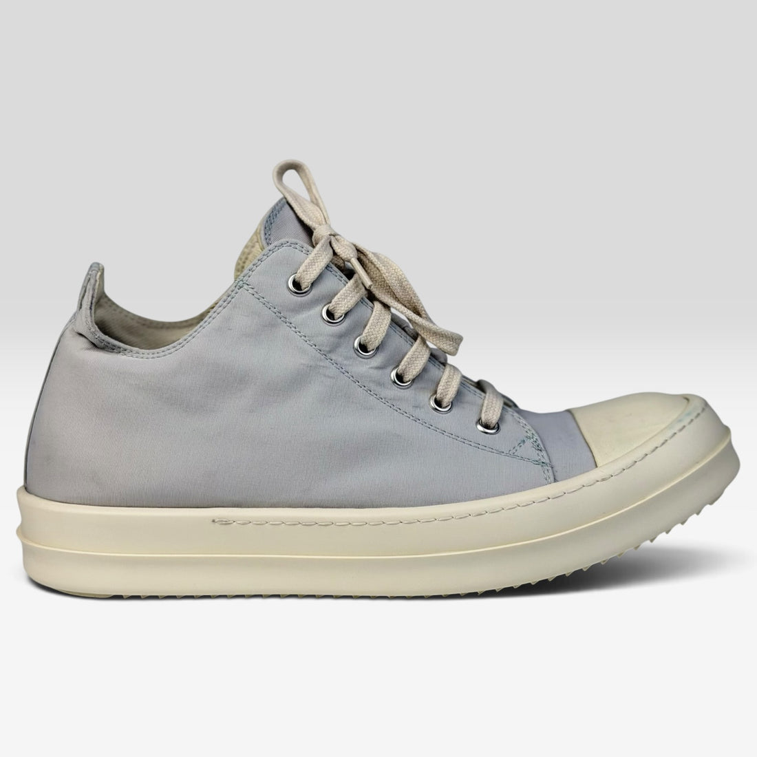 Rick Owens DRKSHDW Ramones Low Milk, gri, vedere din față