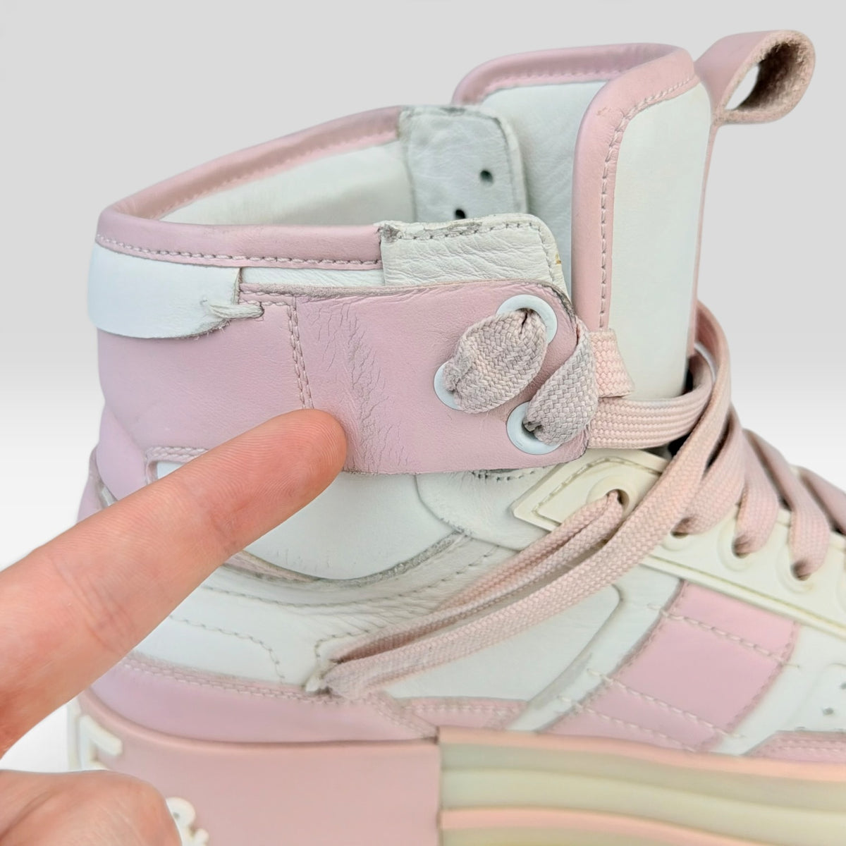 Dolce & Gabbana Custom 2.Zero High-Top Sneaker White/Nude