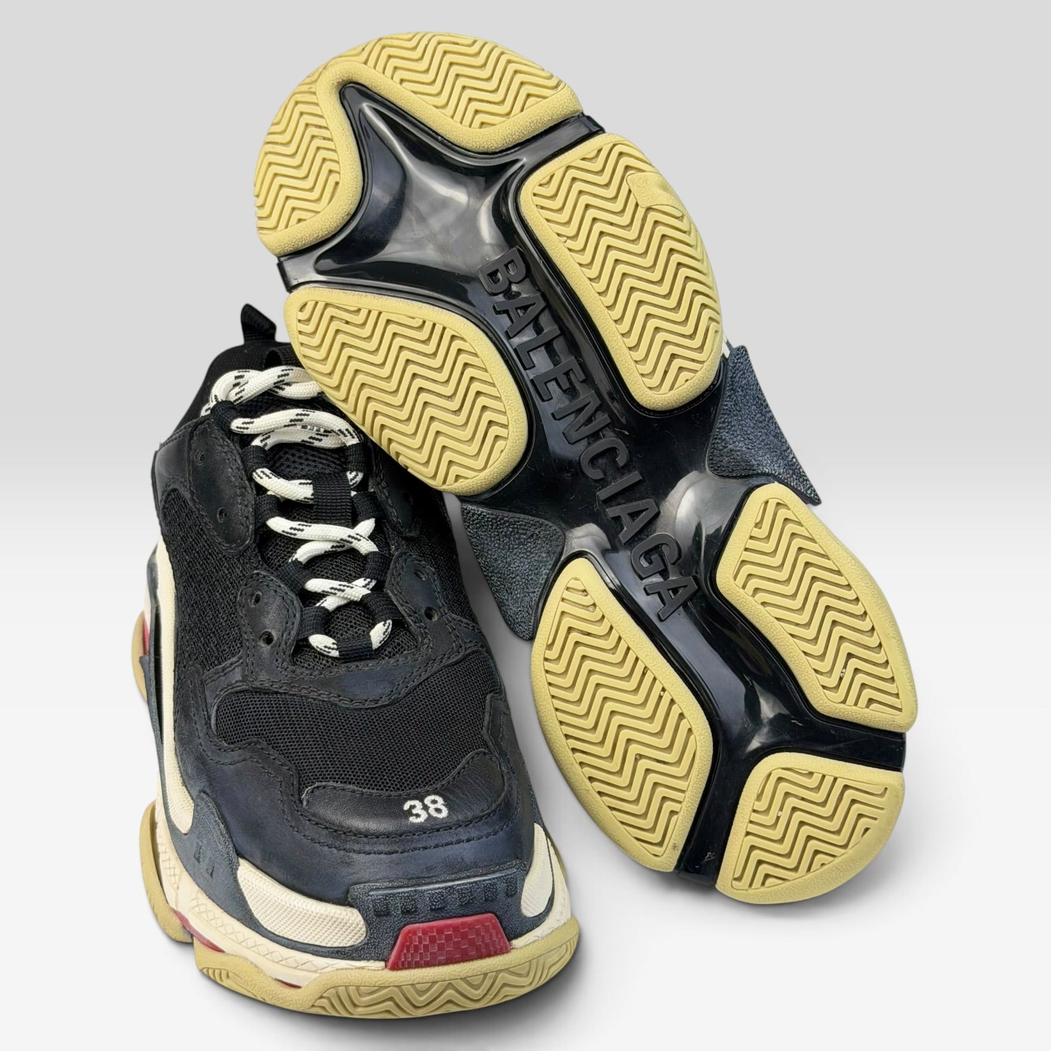 Balenciaga Triple S Bred Sneakers