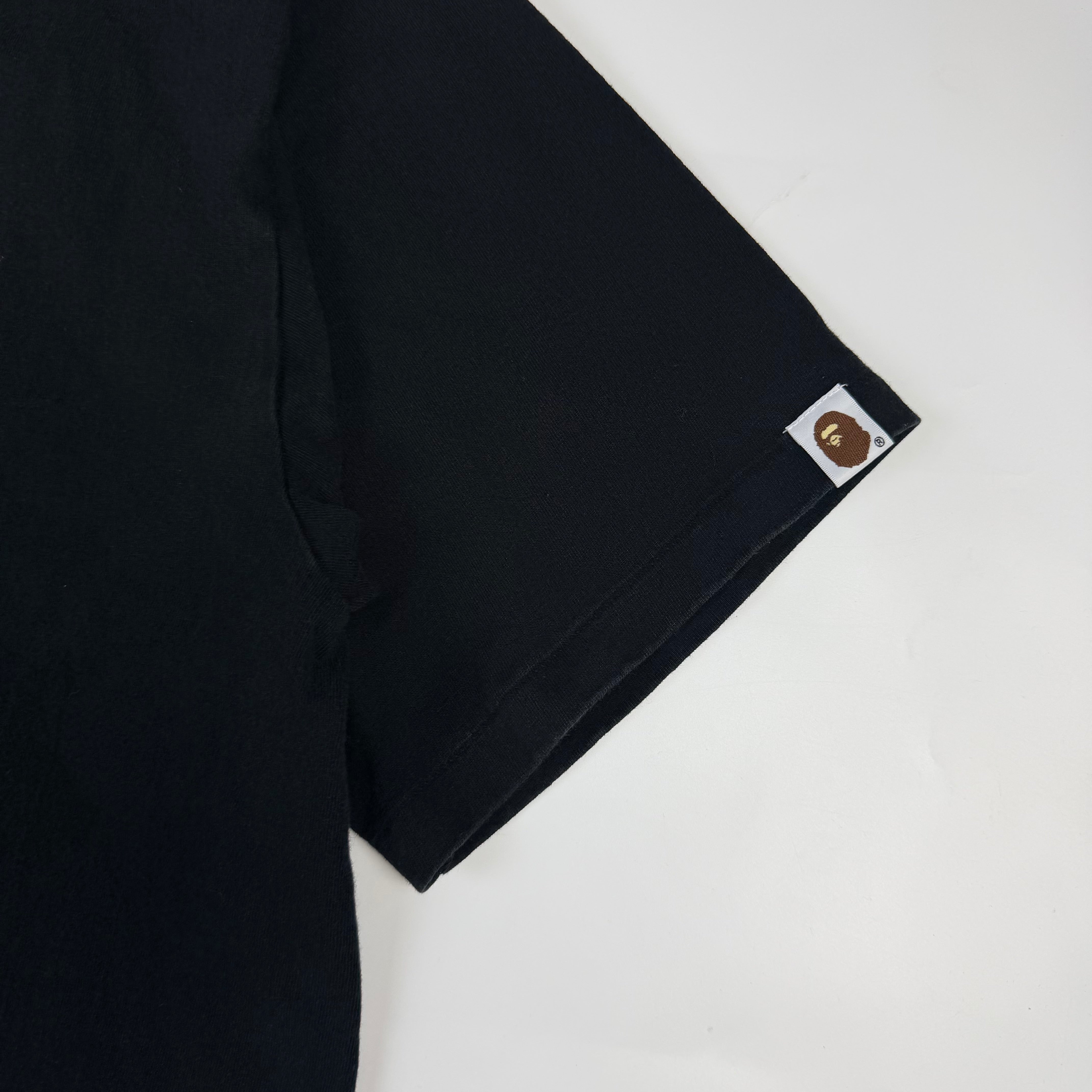 BAPE Woodland Camo Zip Shark T-Shirt Black