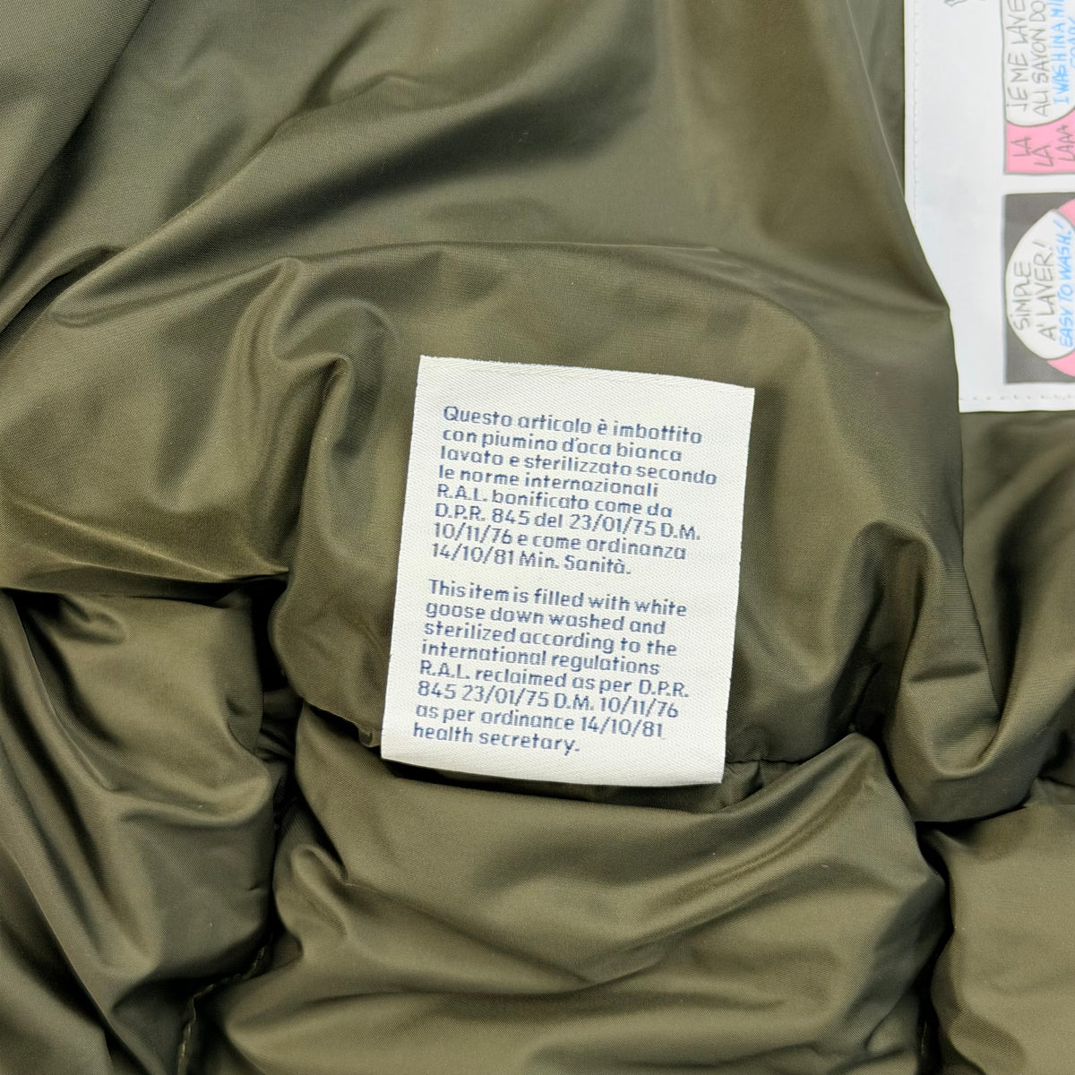 Moncler Lean M Down Jacket Olive Green