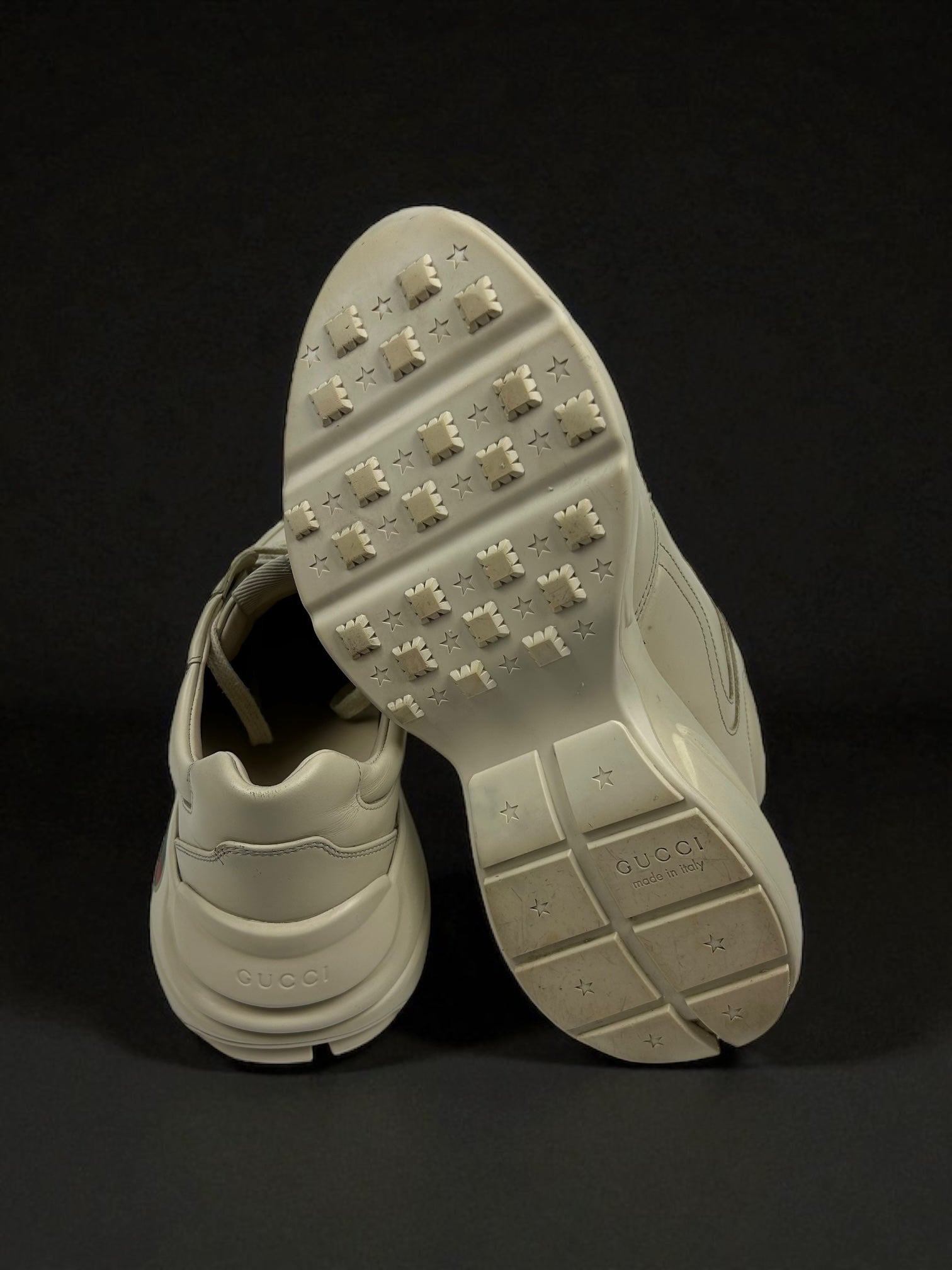Gucci Rhyton Leather Sneakers