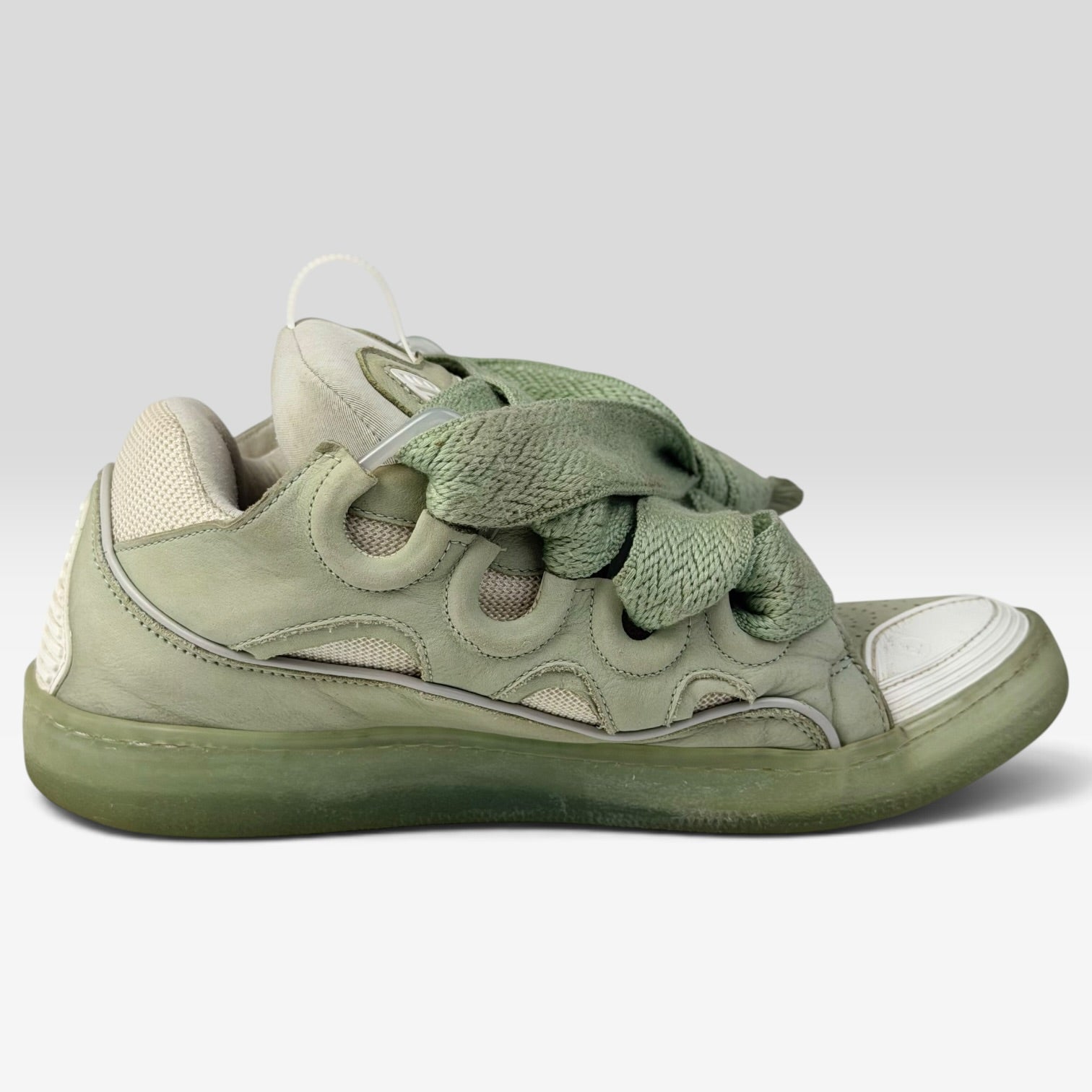 Lanvin Curb Turquoise Sneakers
