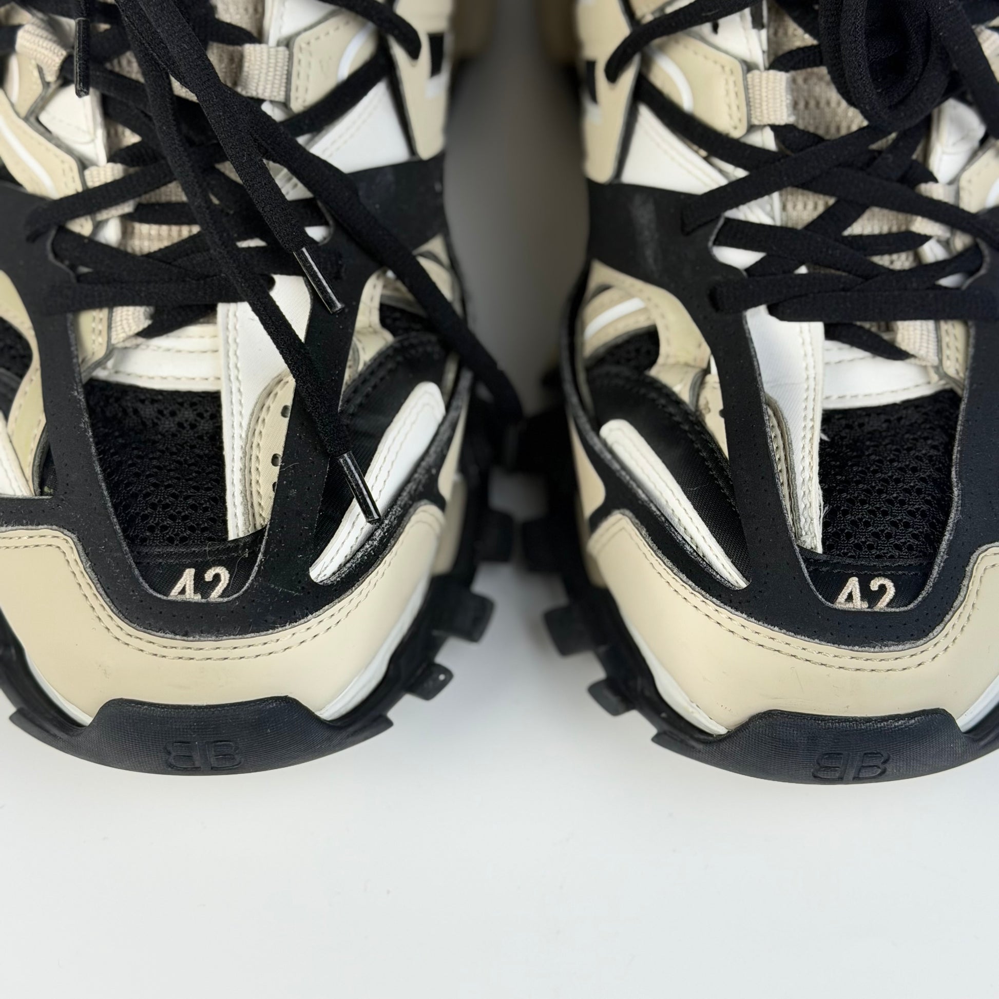 Balenciaga Track Beige Black