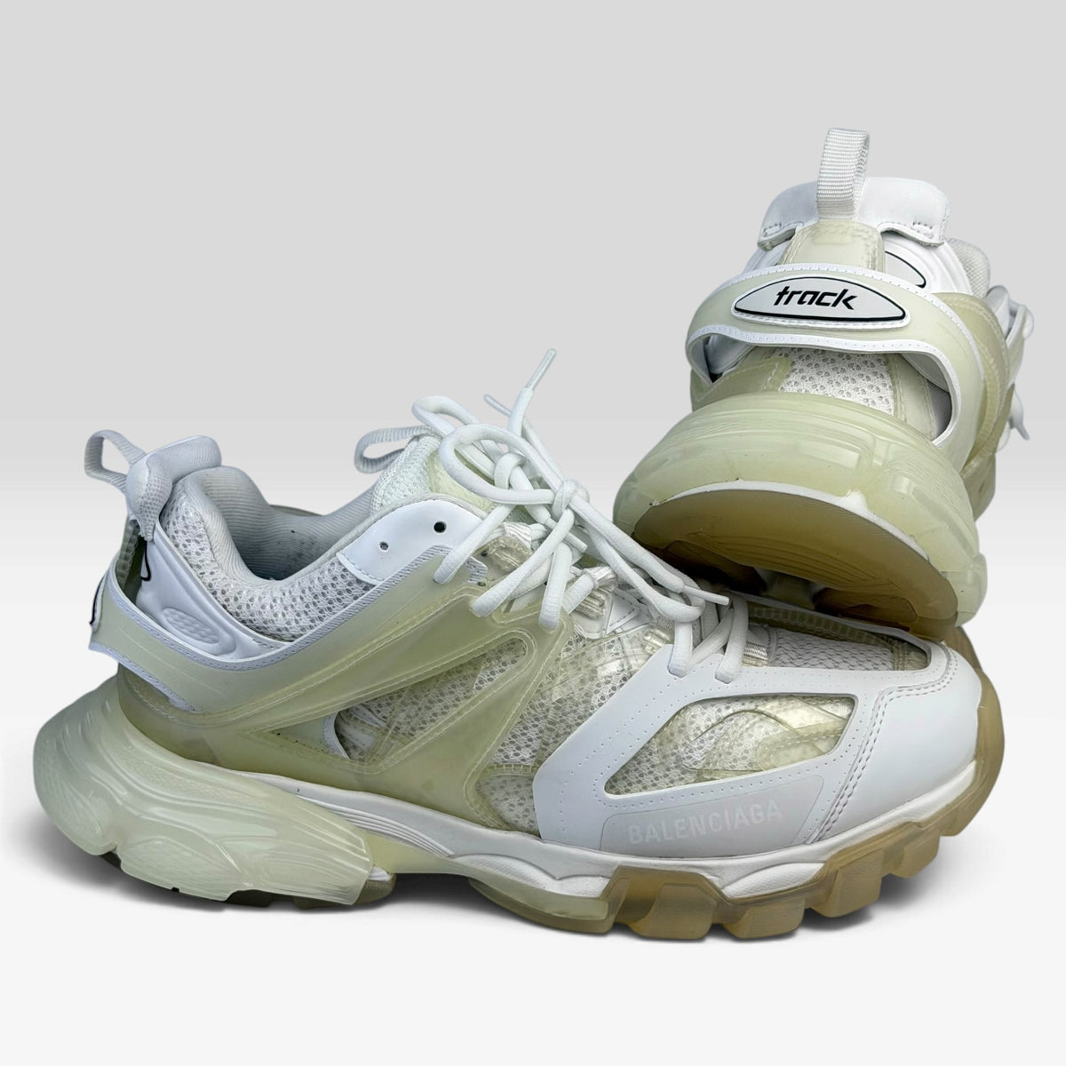 Balenciaga Track Clear Sole White