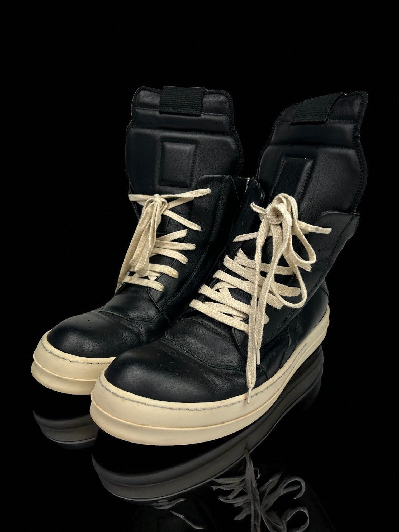 Rick Owens Geobasket Black Milk