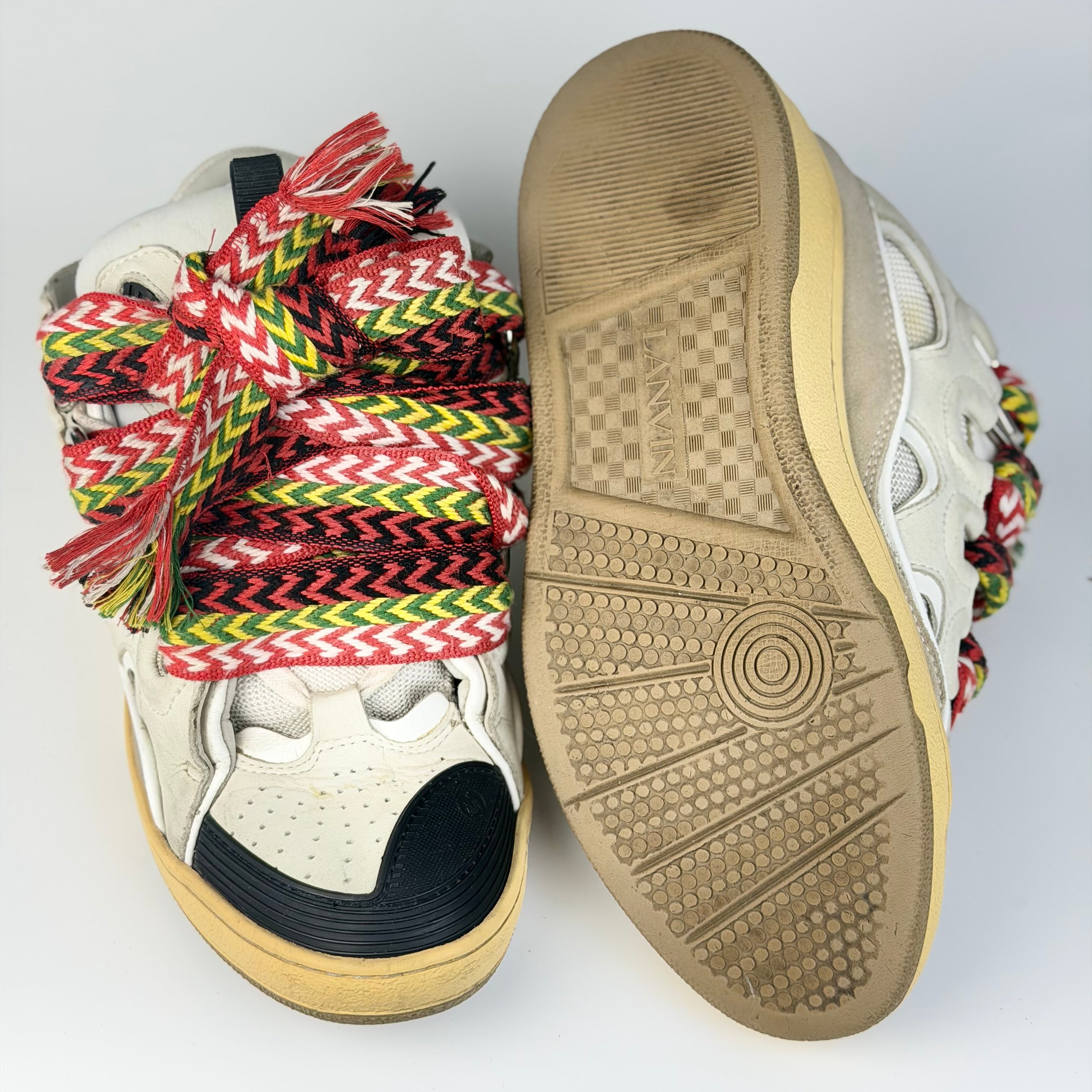 Lanvin Curb White Sneakers