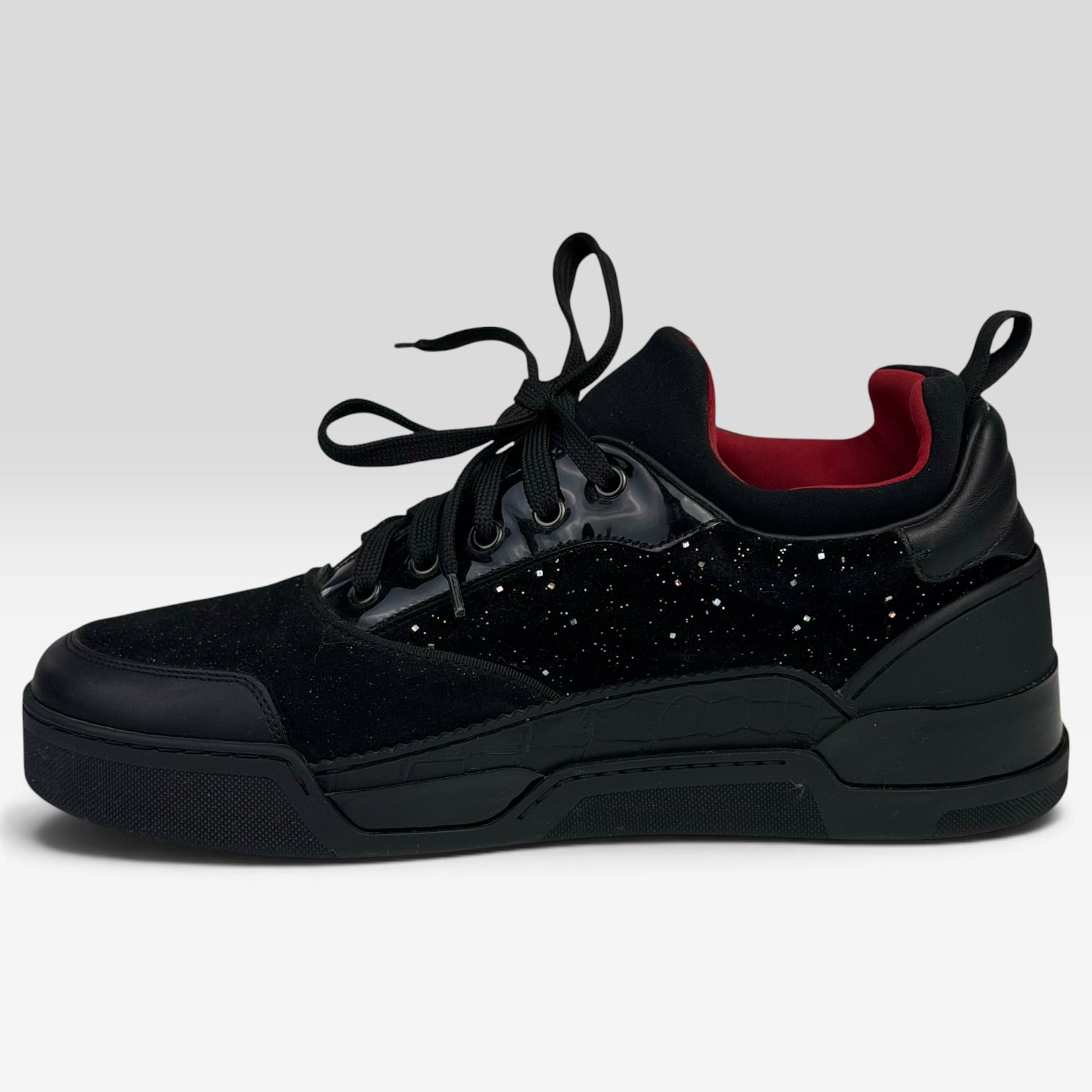 Christian Louboutin Aurelien Low-Top Black Glitter