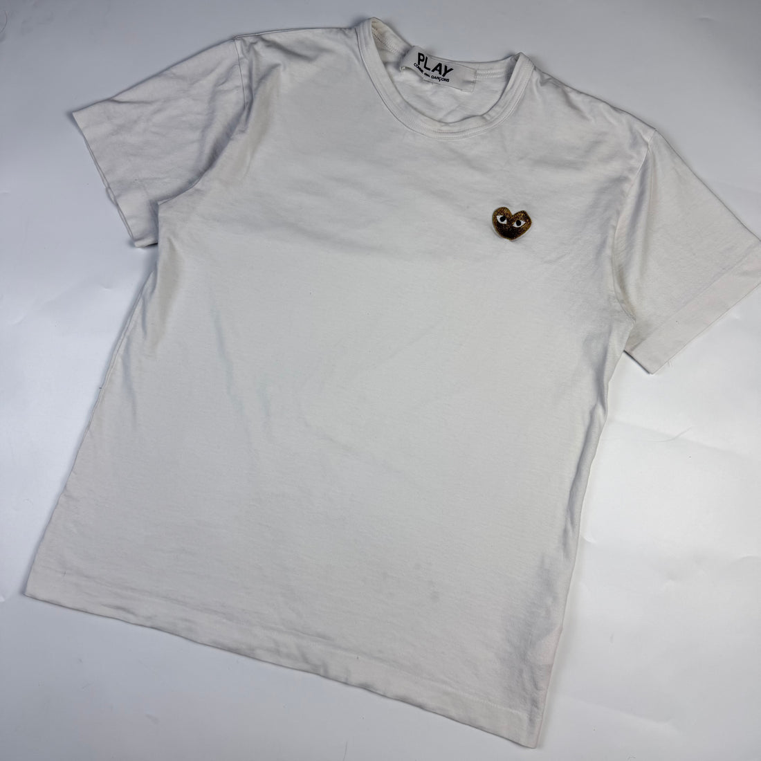 Comme Des Garcons Play Gold Heart T-shirt
