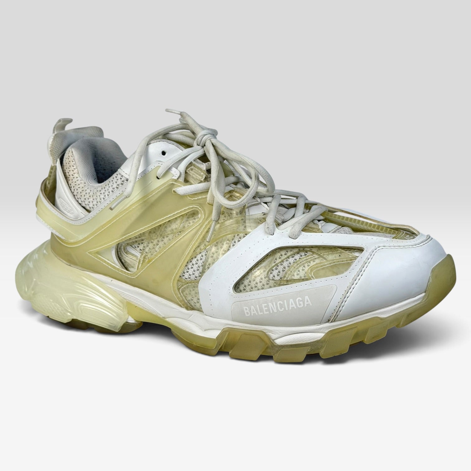 Balenciaga Track Clear Sole White