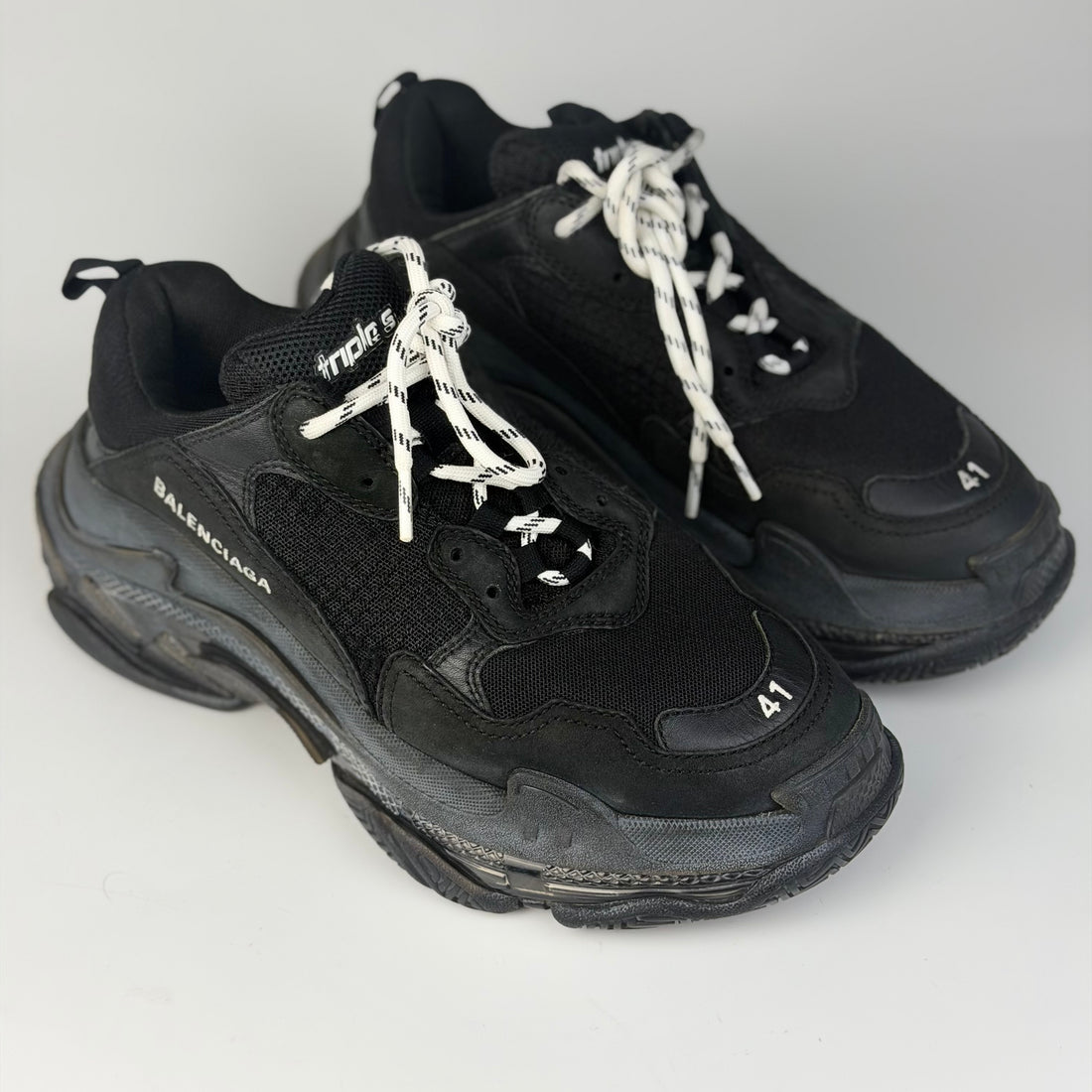 Balenciaga Triple S Black Clear Sole