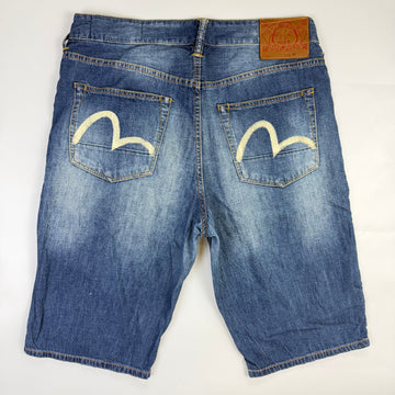 Evisu Seagull Denim Shorts