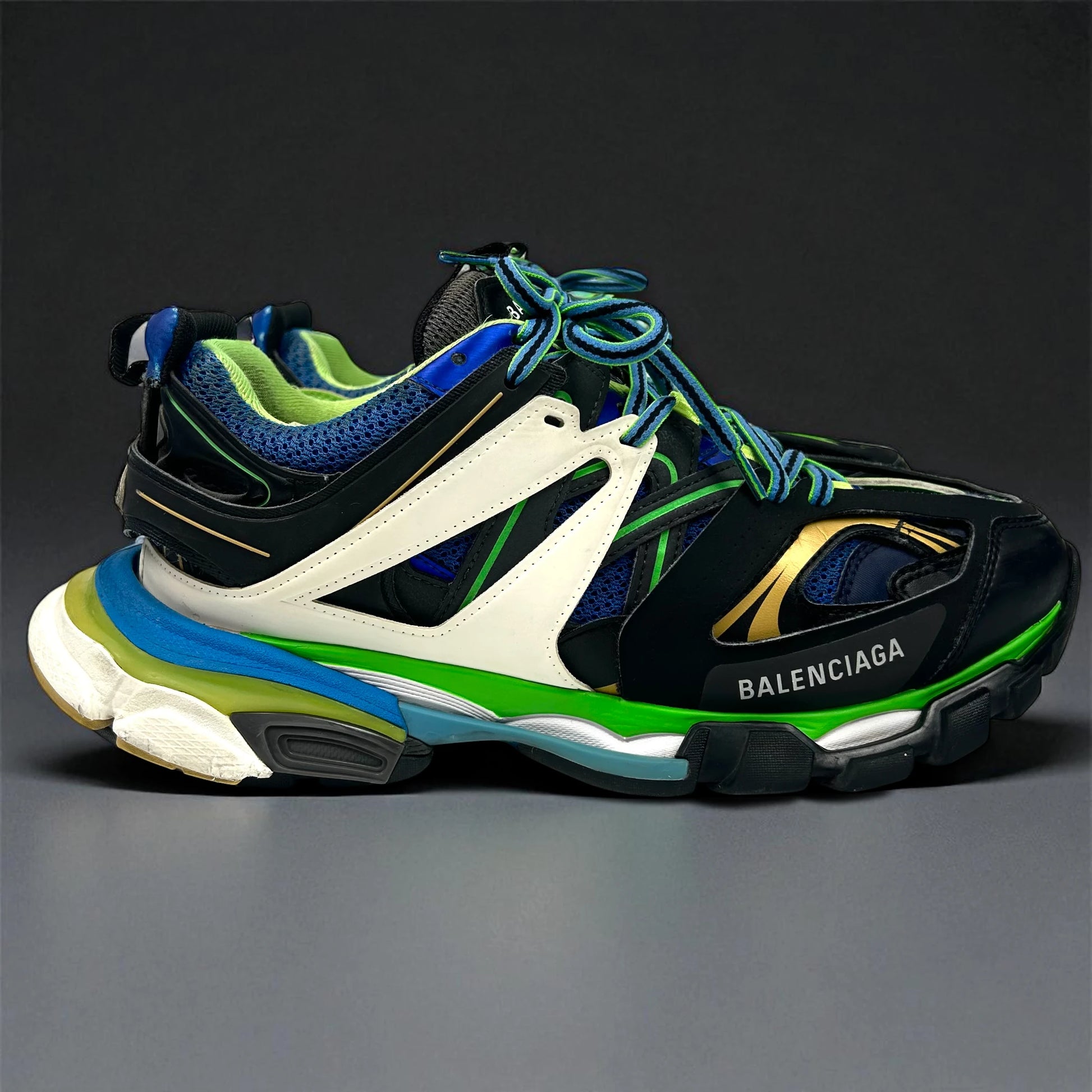 Balenciaga Track Blue Green