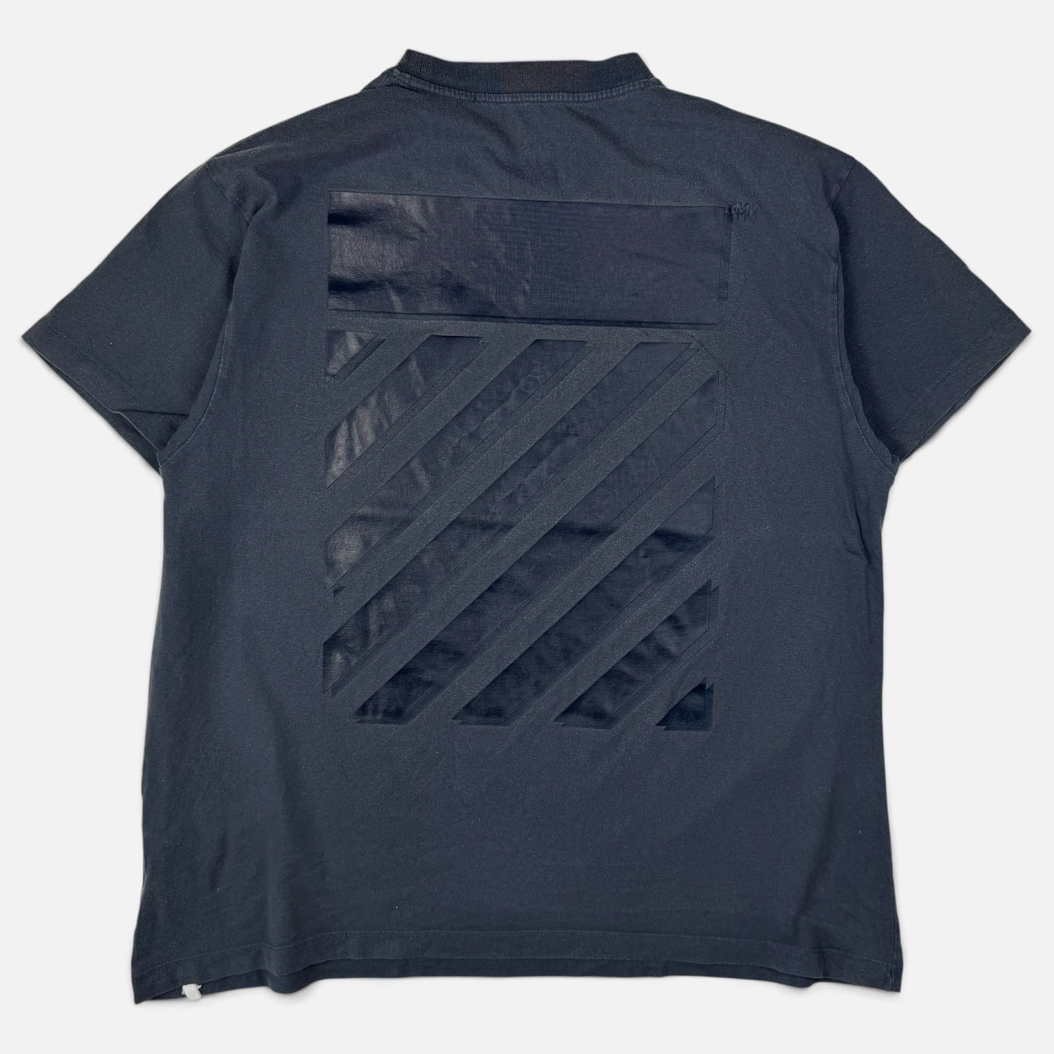 Off-White Diag Tab T-Shirt Navy Blue