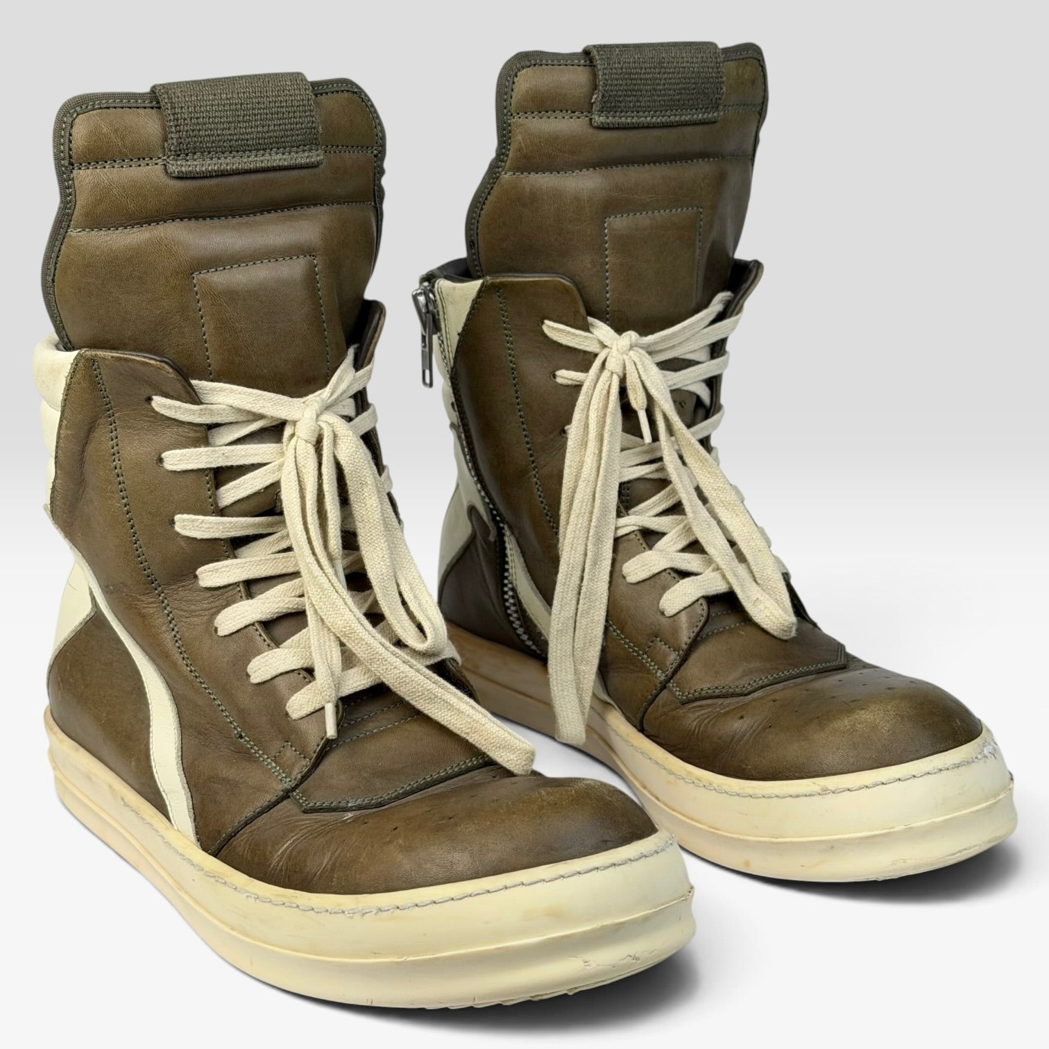 Rick Owens Geobasket Brown/Milk 2016