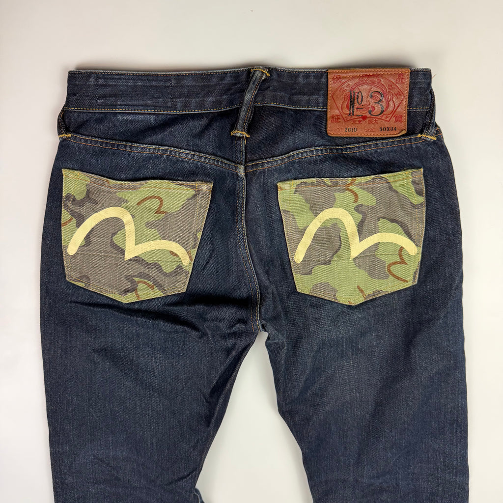 Evisu Camo Seagull Jeans