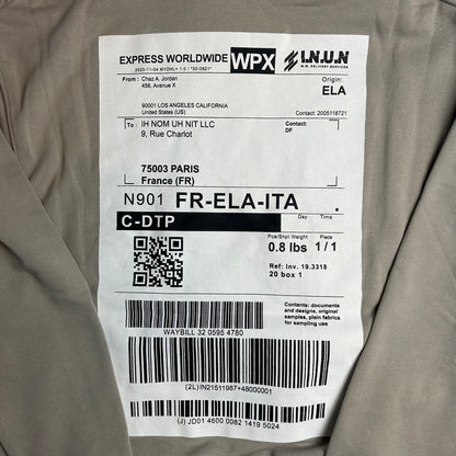 Hoodie Ship Label