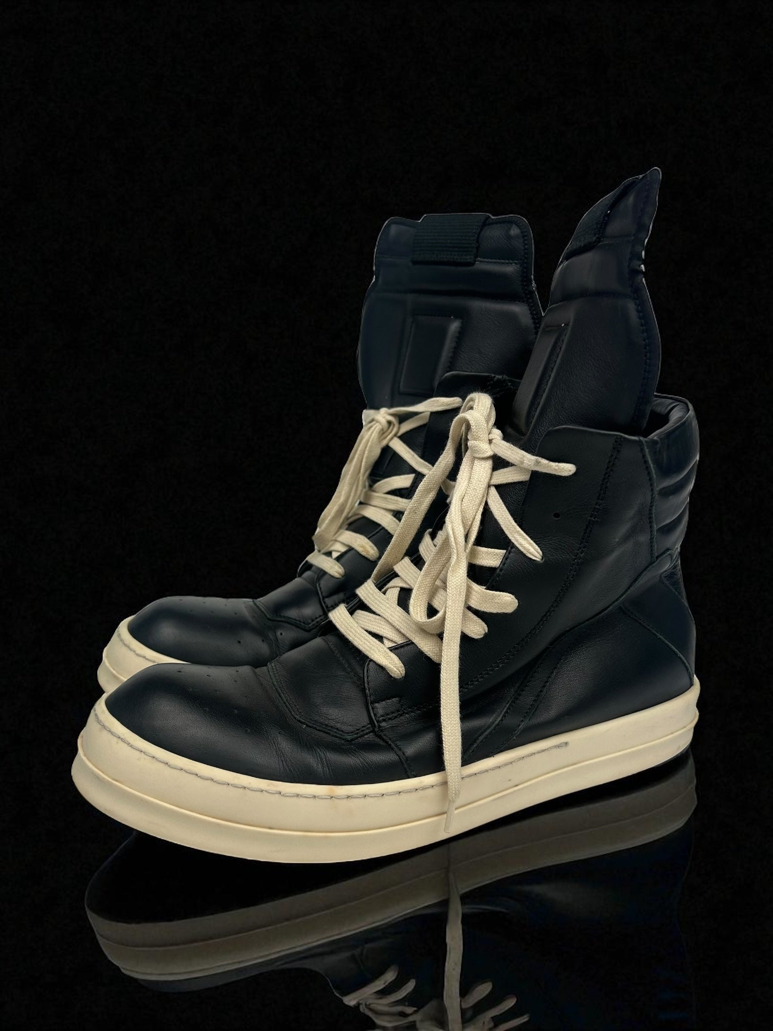 Rick Owens Geobasket Black Milk