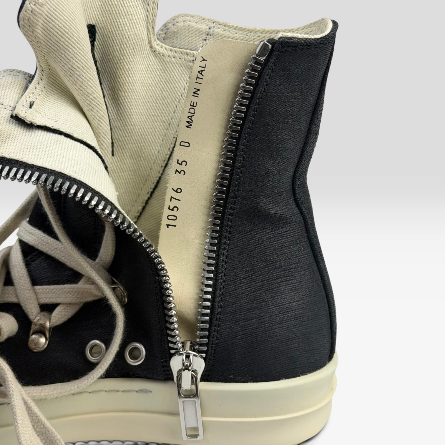 Rick Owens DRKSHDW Hexagram Ramones Denim Black