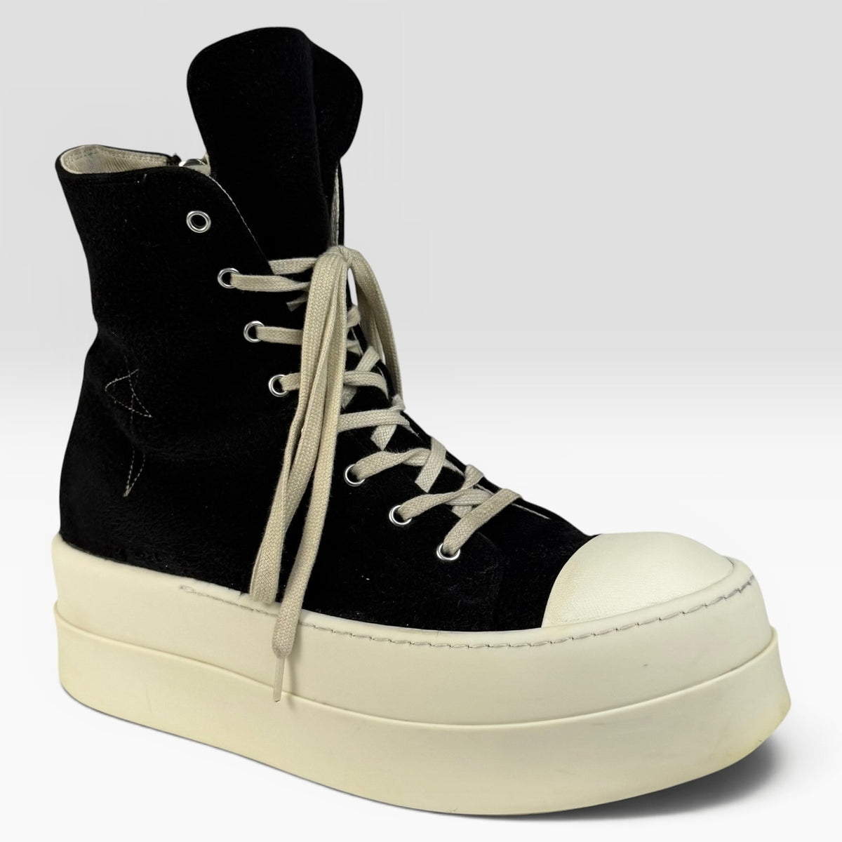 Rick Owens DRKSHDW Ramones Mega Bumper Black/Milk