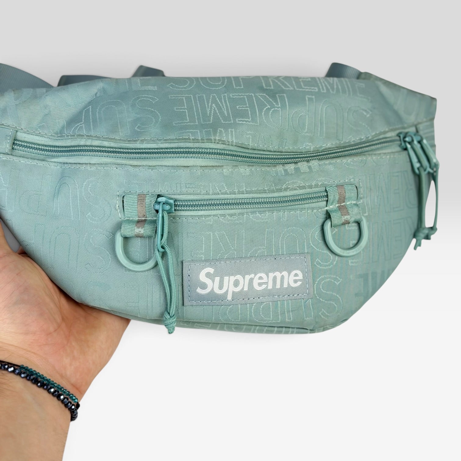 Supreme SS19 Waist Bag Teal | Borsetă Supreme