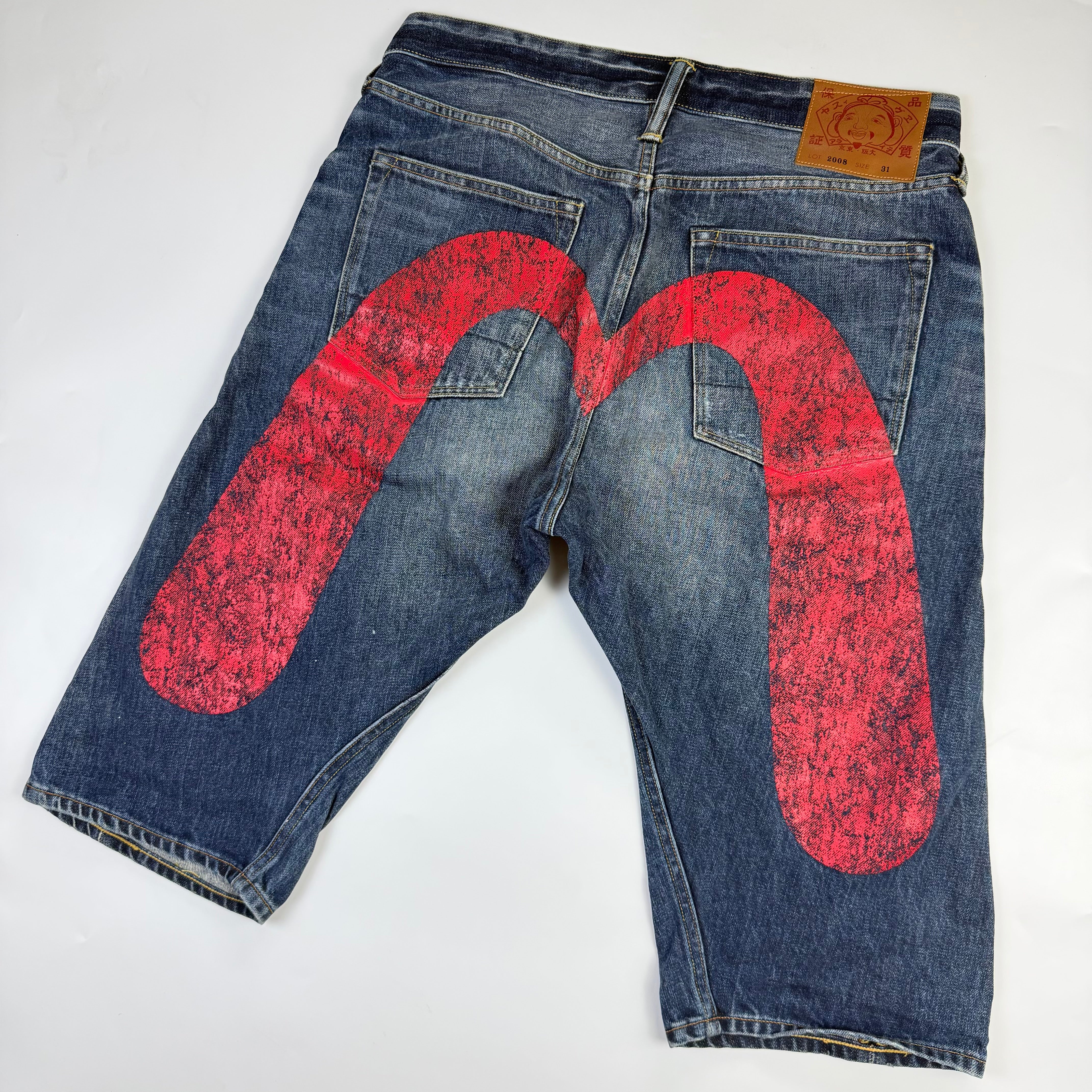 Evisu Daicock Japanese Denim Shorts