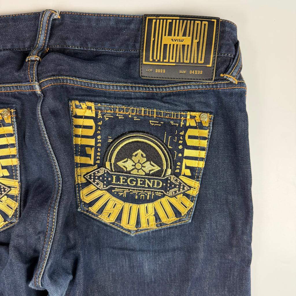 Evisu Kuro Hannya & Kammon Selvedge Jeans