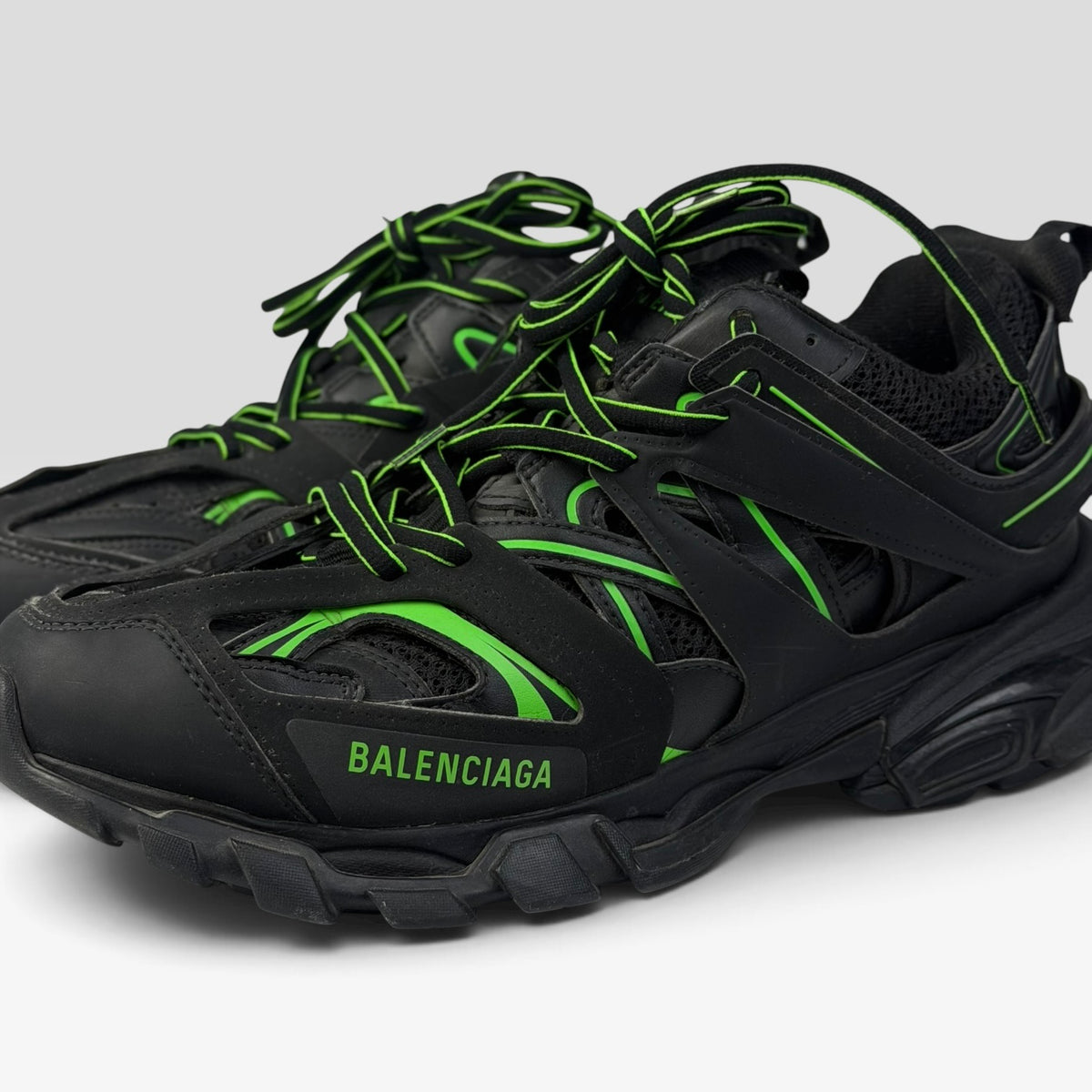 Balenciaga Track Black/Green Sneakers