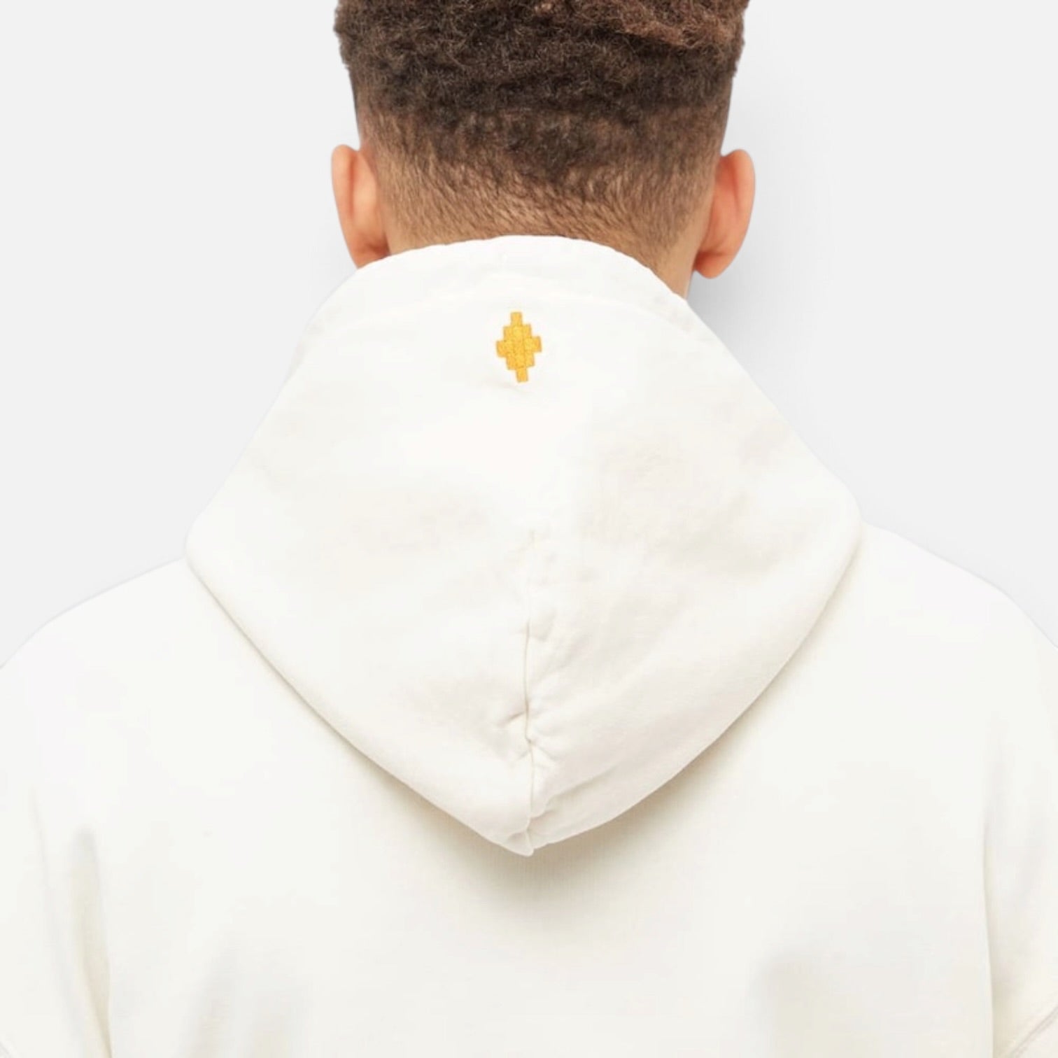 Marcelo Burlon Feather Wings Cream Hoodie