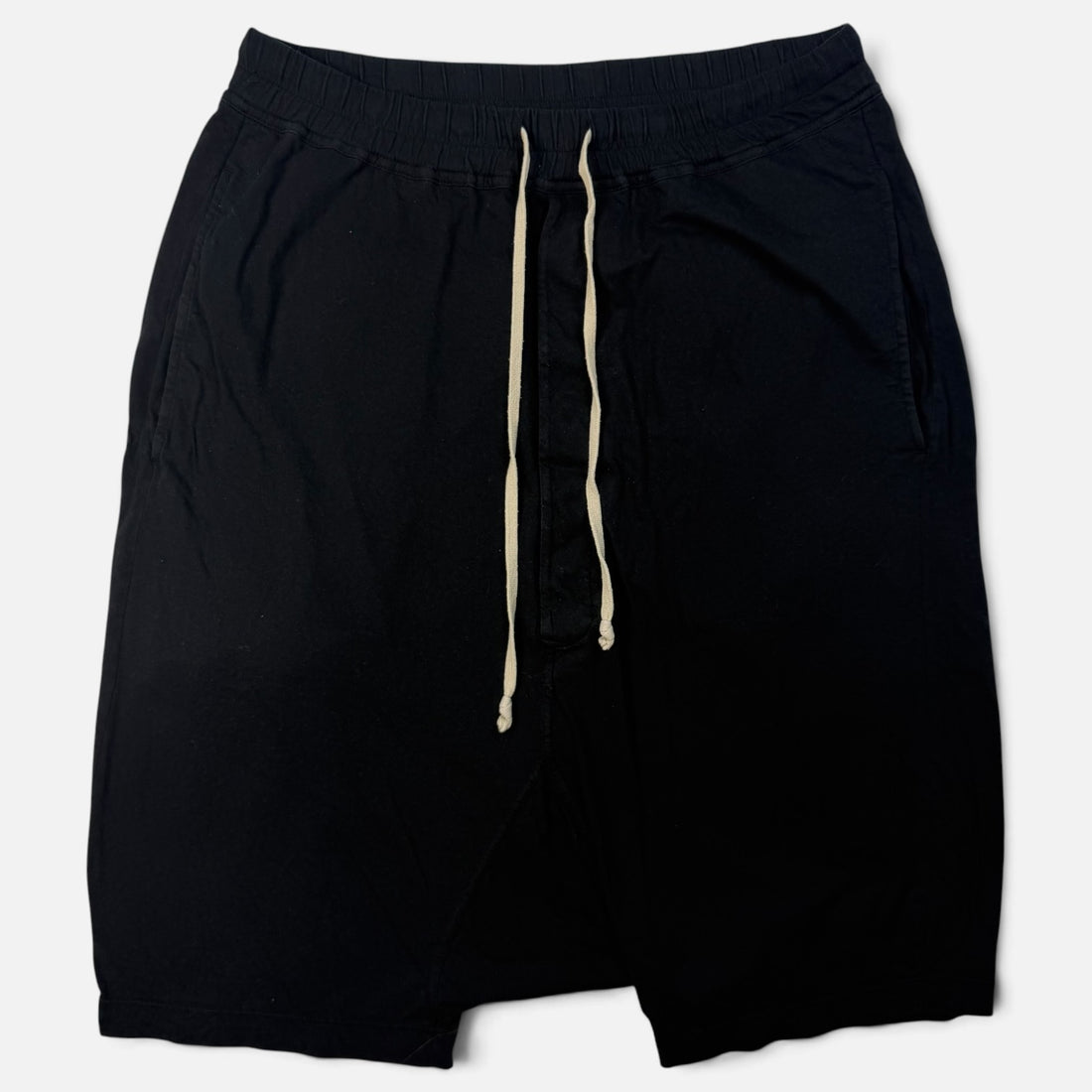 Rick Owens DRKSHDW Pod Shorts, negru, vedere din față