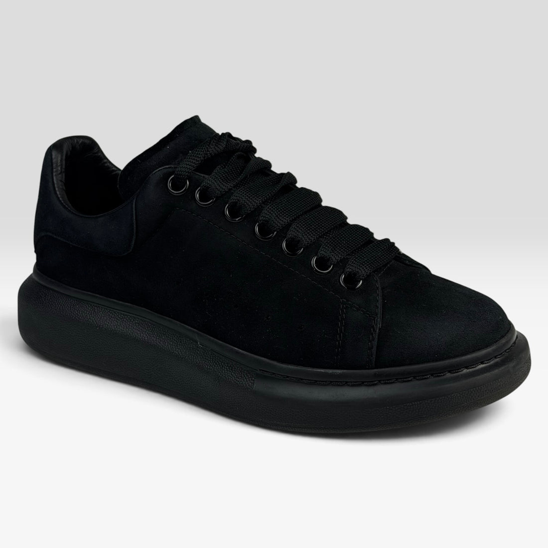 Alexander McQueen Oversized Sneaker Black Suede