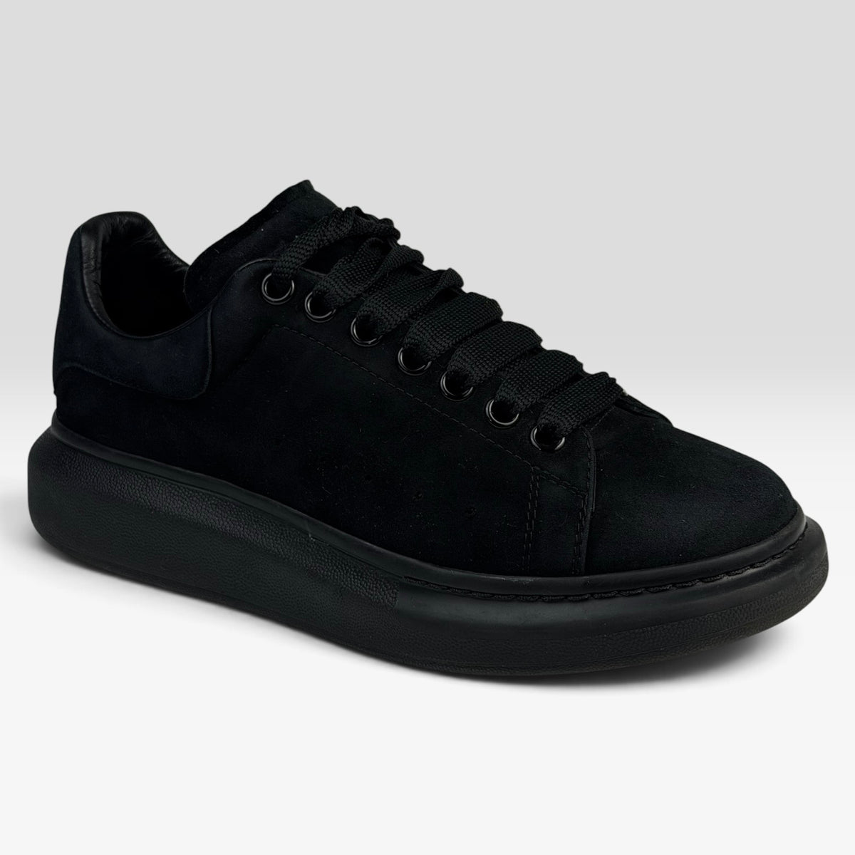 Alexander McQueen Oversized Sneaker Black Suede