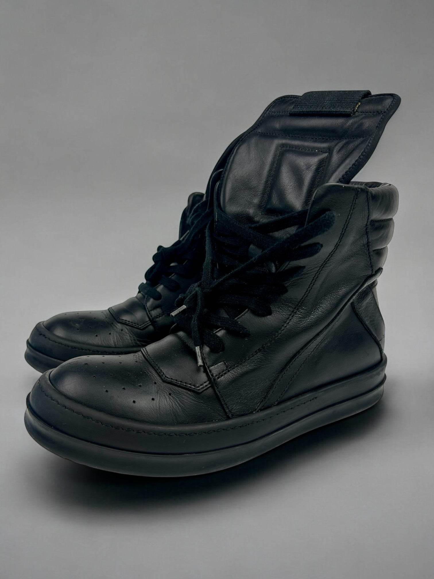 Rick Owens Geobasket Black Leather - V STEALS