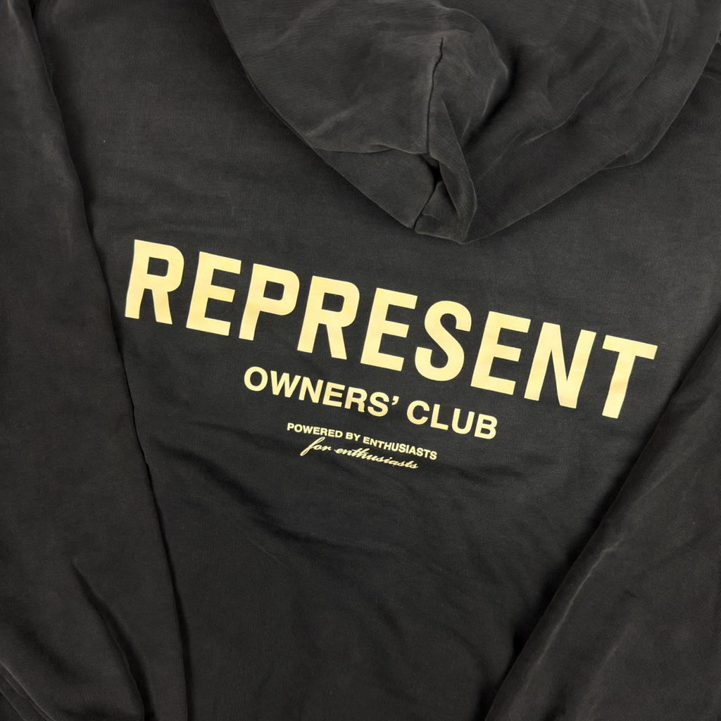 Represent Owner's Club Hoodie Faded Black
