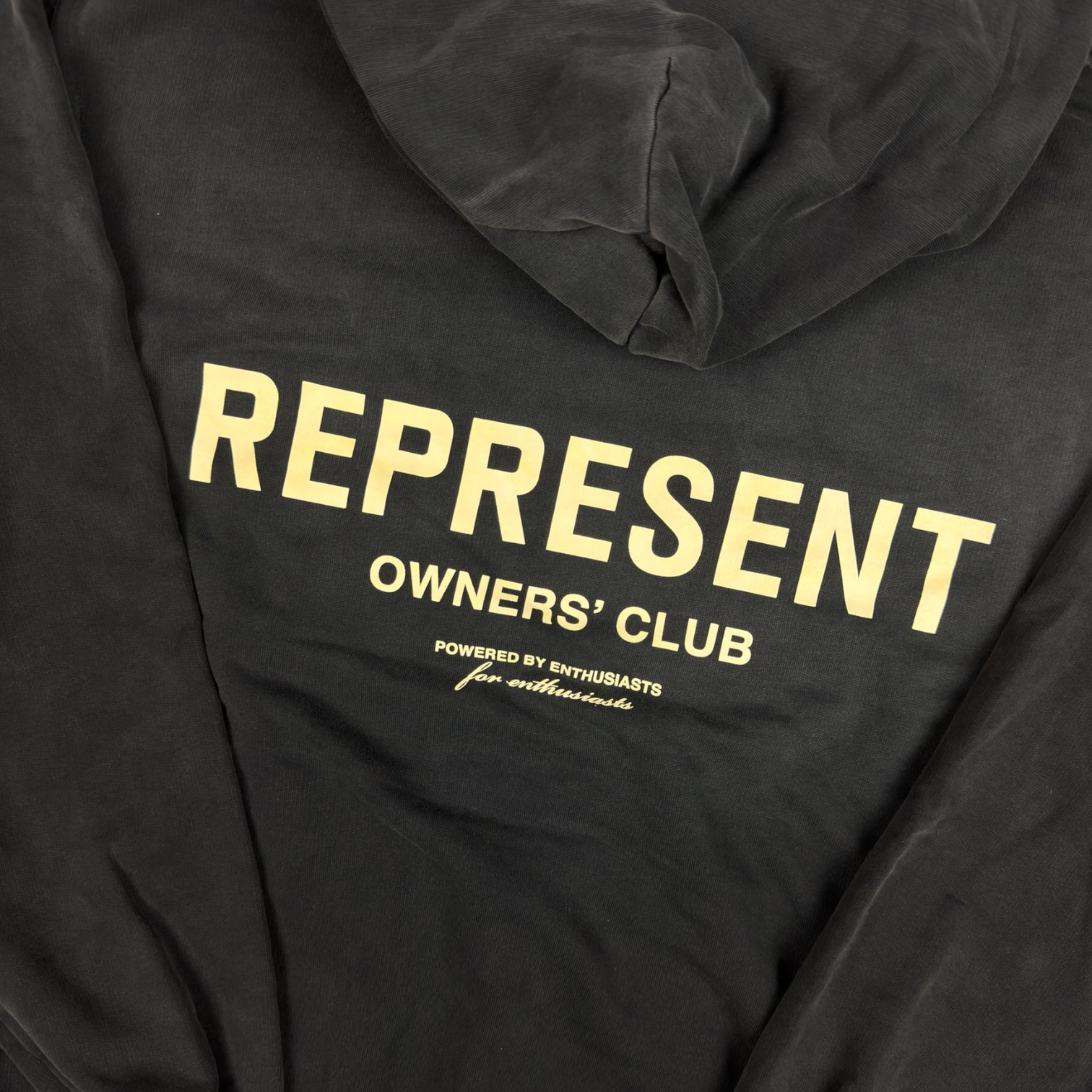 Represent Owner's Club Hoodie Faded Black