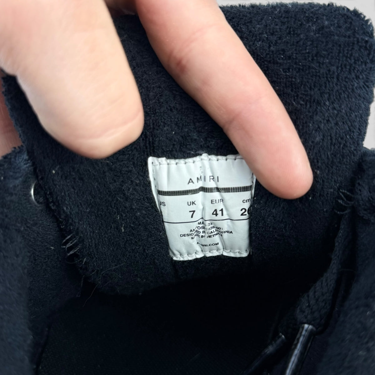 Amiri MA-1 Crystal Triple Black