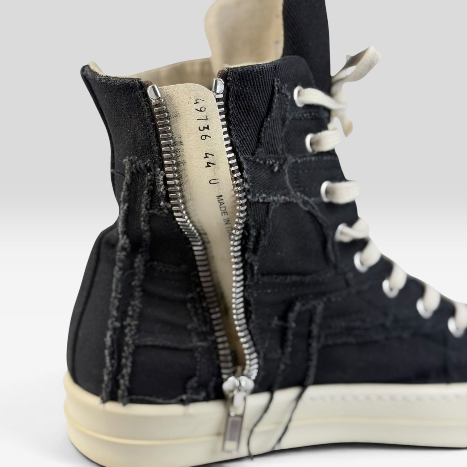 Rick Owens DRKSHDW Ramones High Slashed Black/Milk