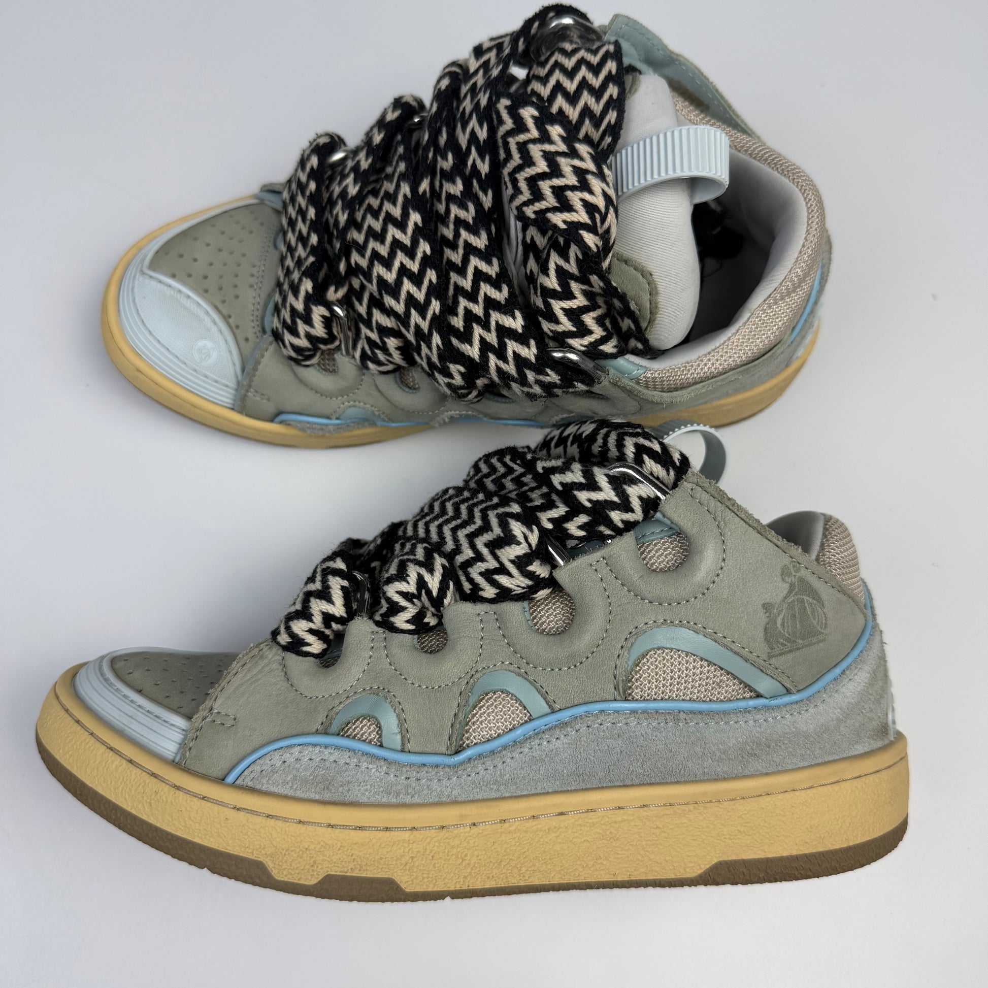 Lanvin Curb Blue Sneakers