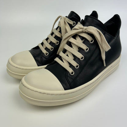 Rick Owens Ramones Low Black Leather