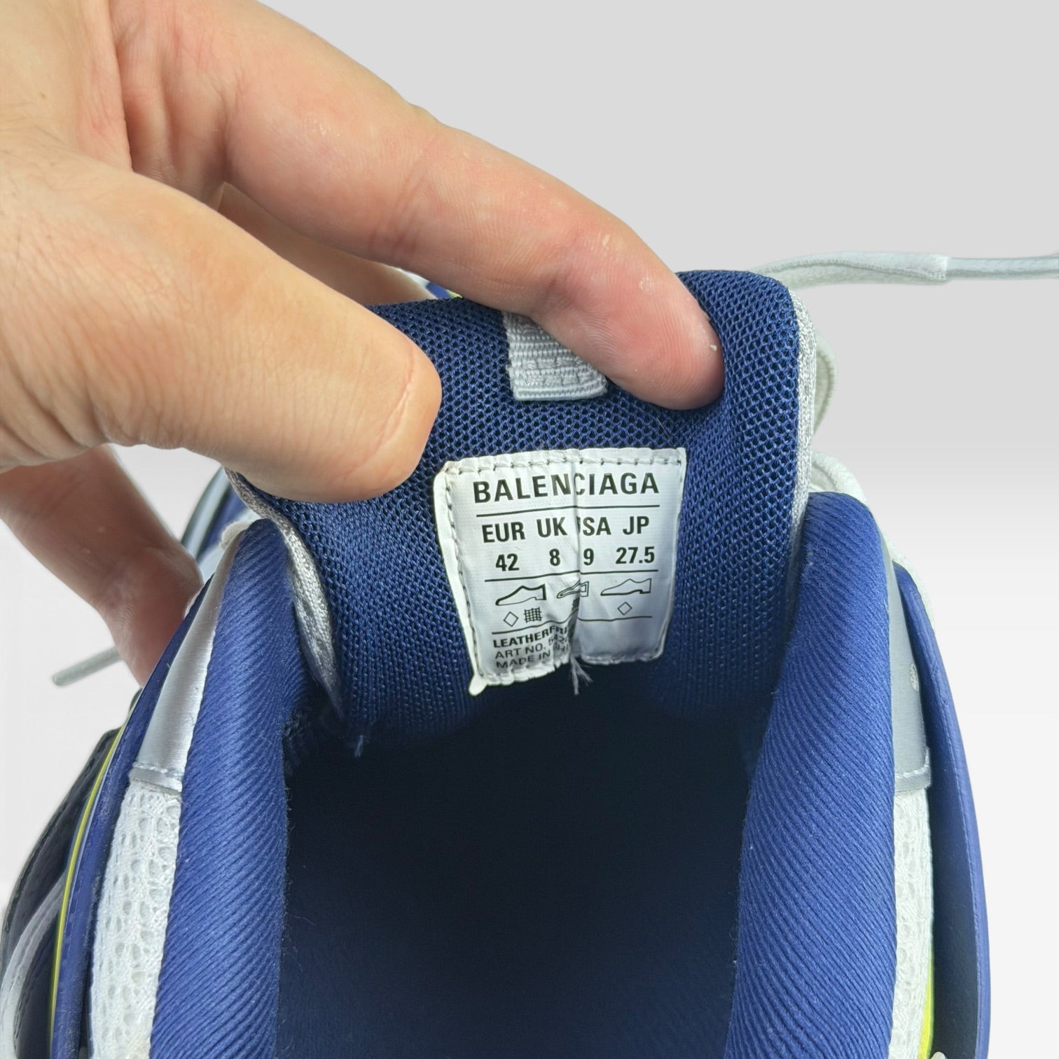 Balenciaga Track White/Dark Blue