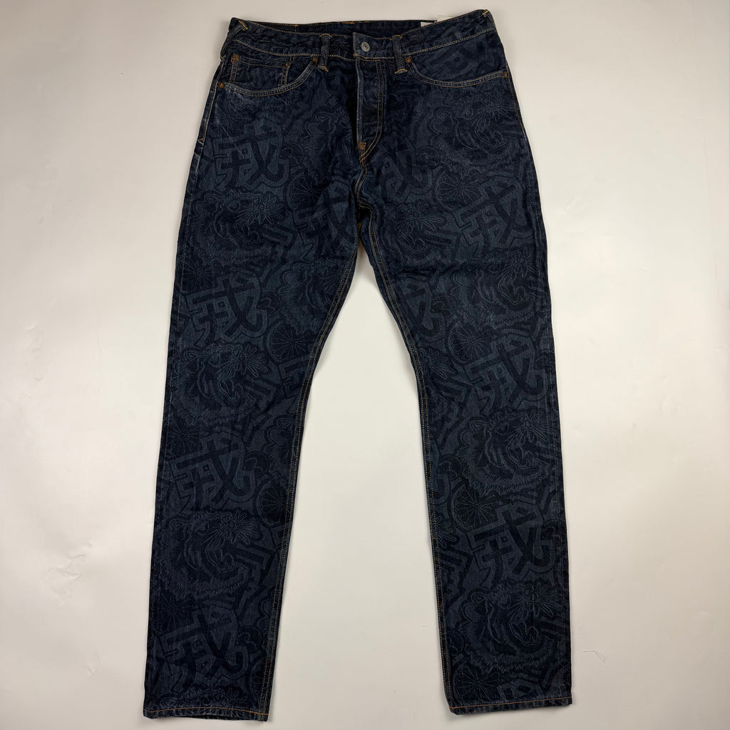 Evisu All Over Print Seagull Jeans