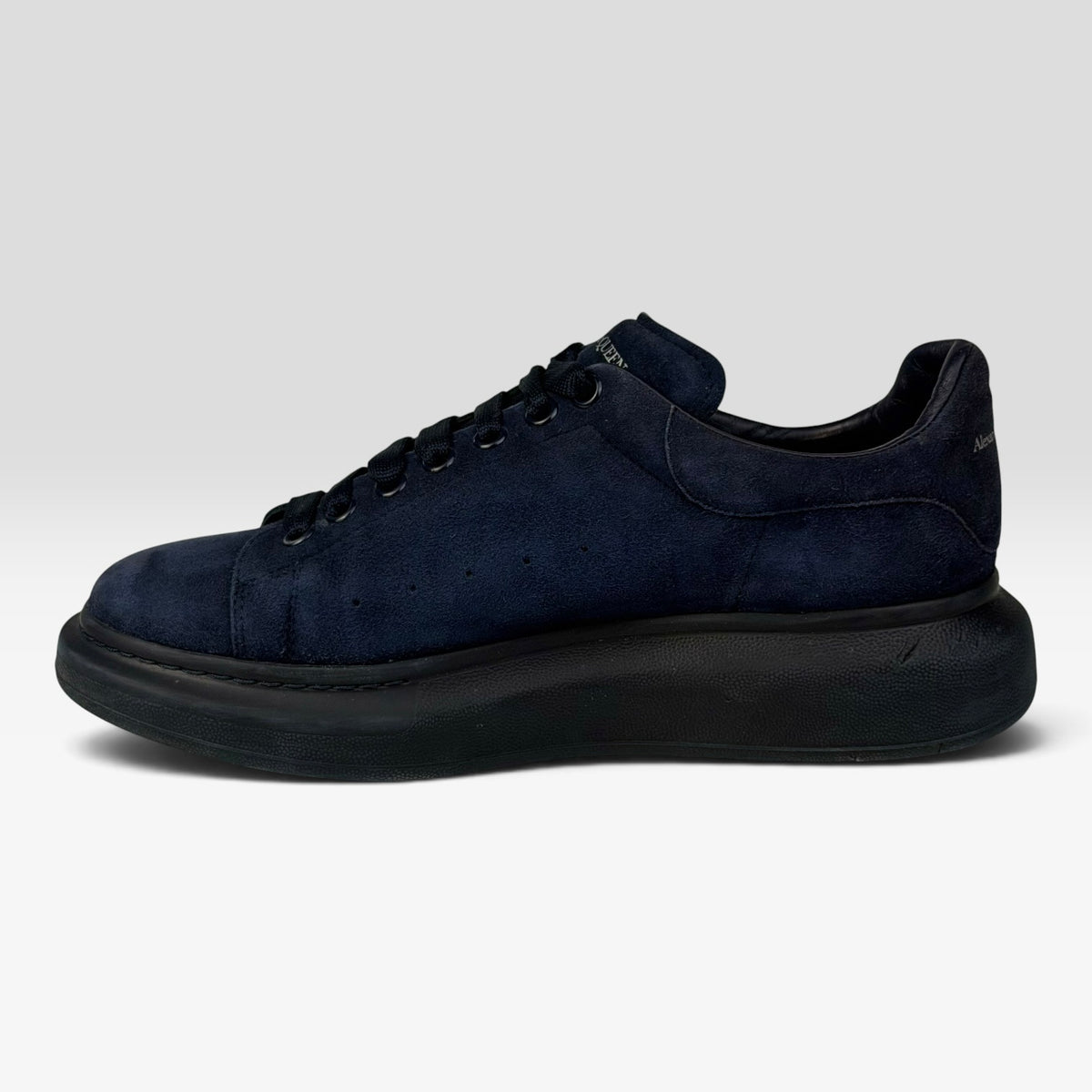 Alexander McQueen Oversized Sneaker Ink Blue Suede