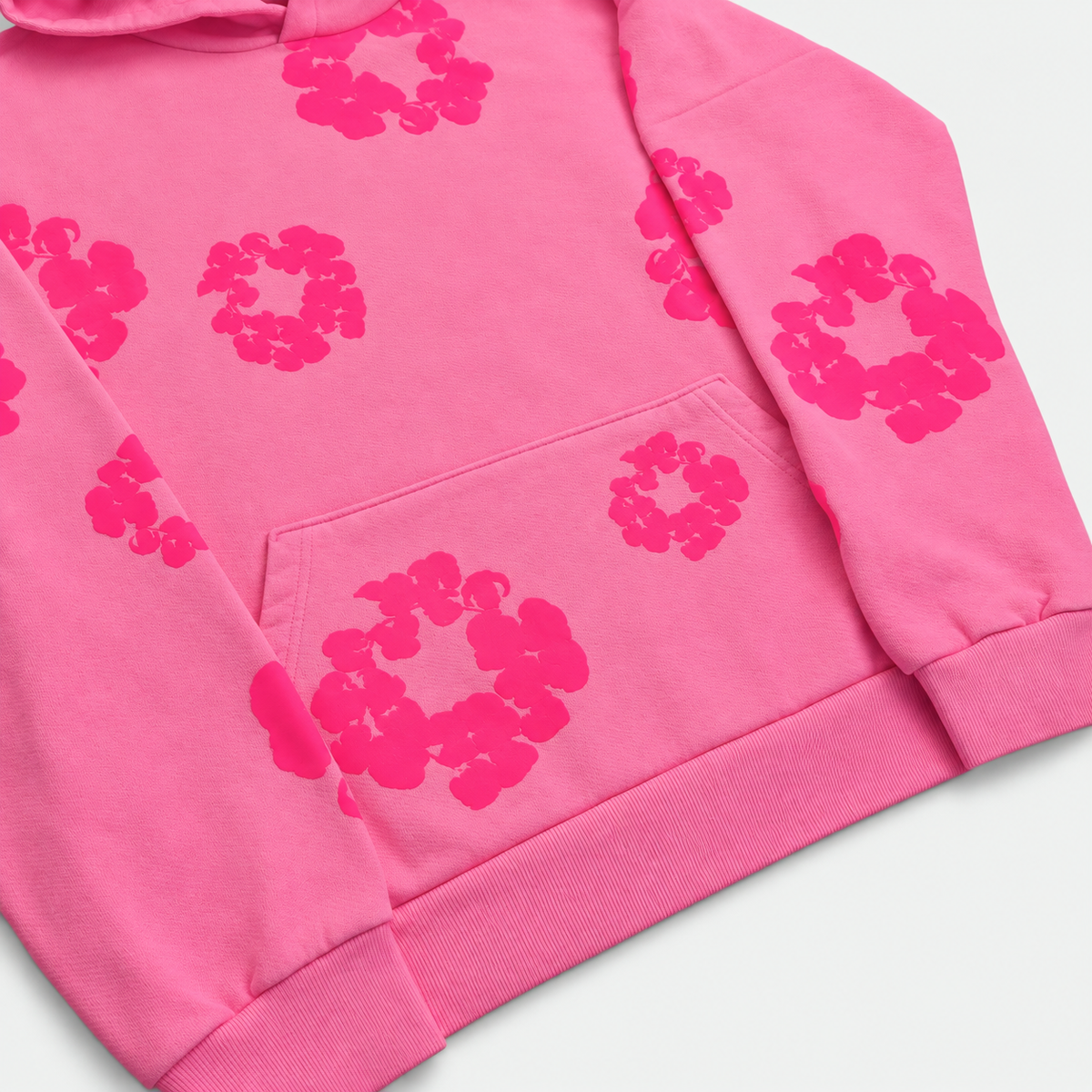 Denim Tears Mono Cotton Wreath Hoodie Pink
