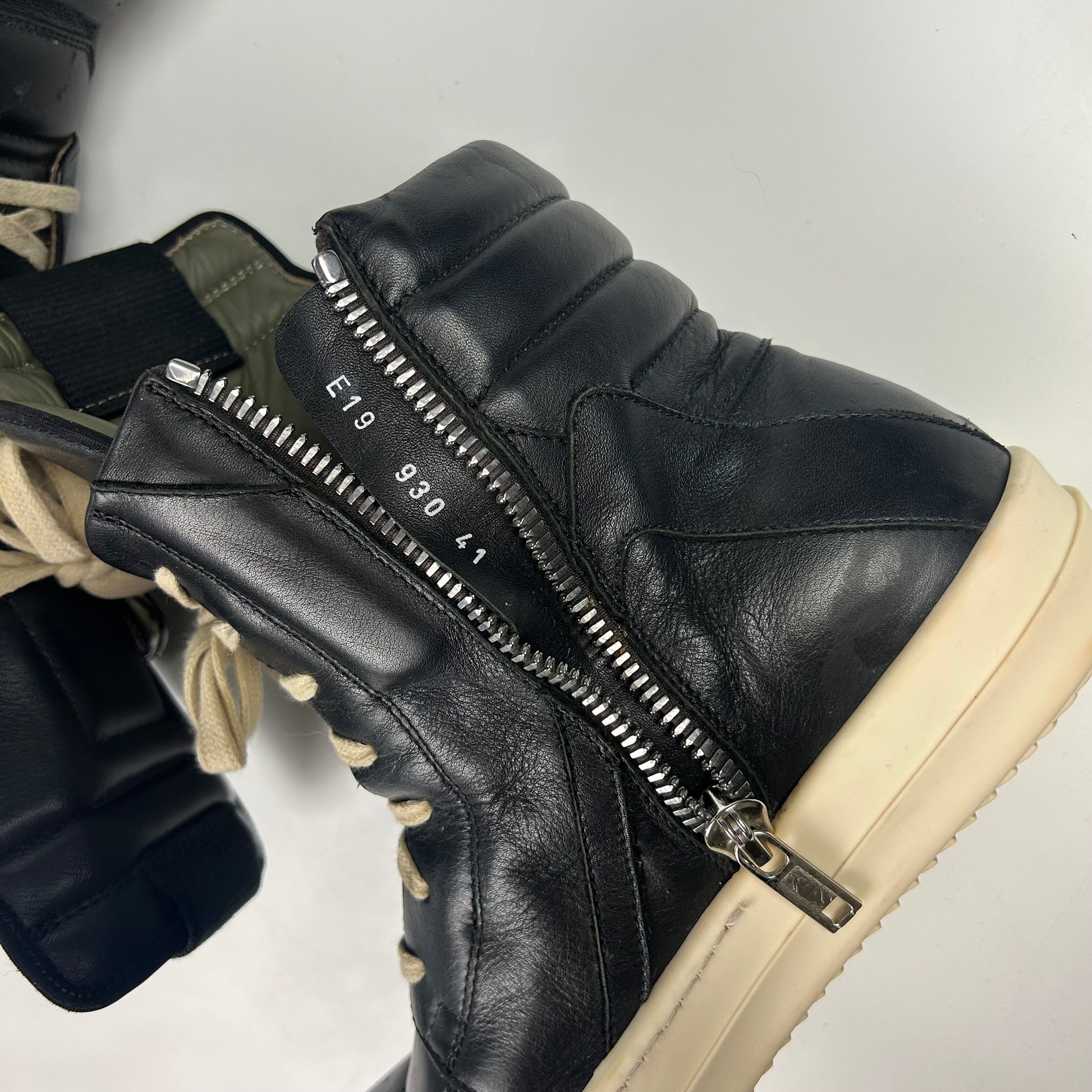 Rick Owens Geobasket Black Milk