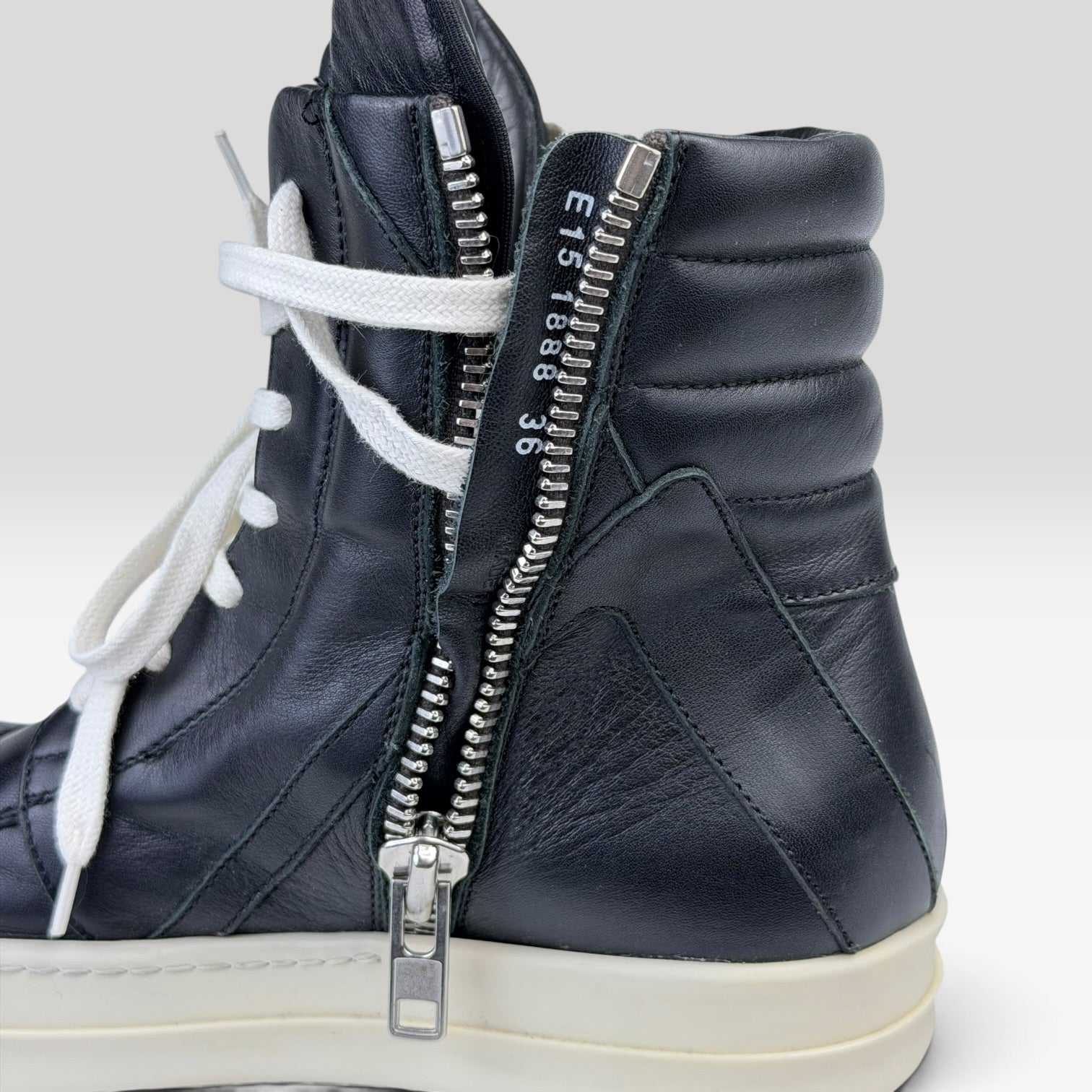 Rick Owens Geobasket Black/Milk | Sneakers Rick Owens